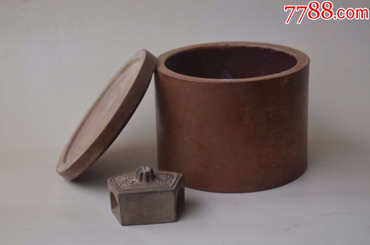 老澄泥《鲁聊北王》斗虫具蟋蟀罐