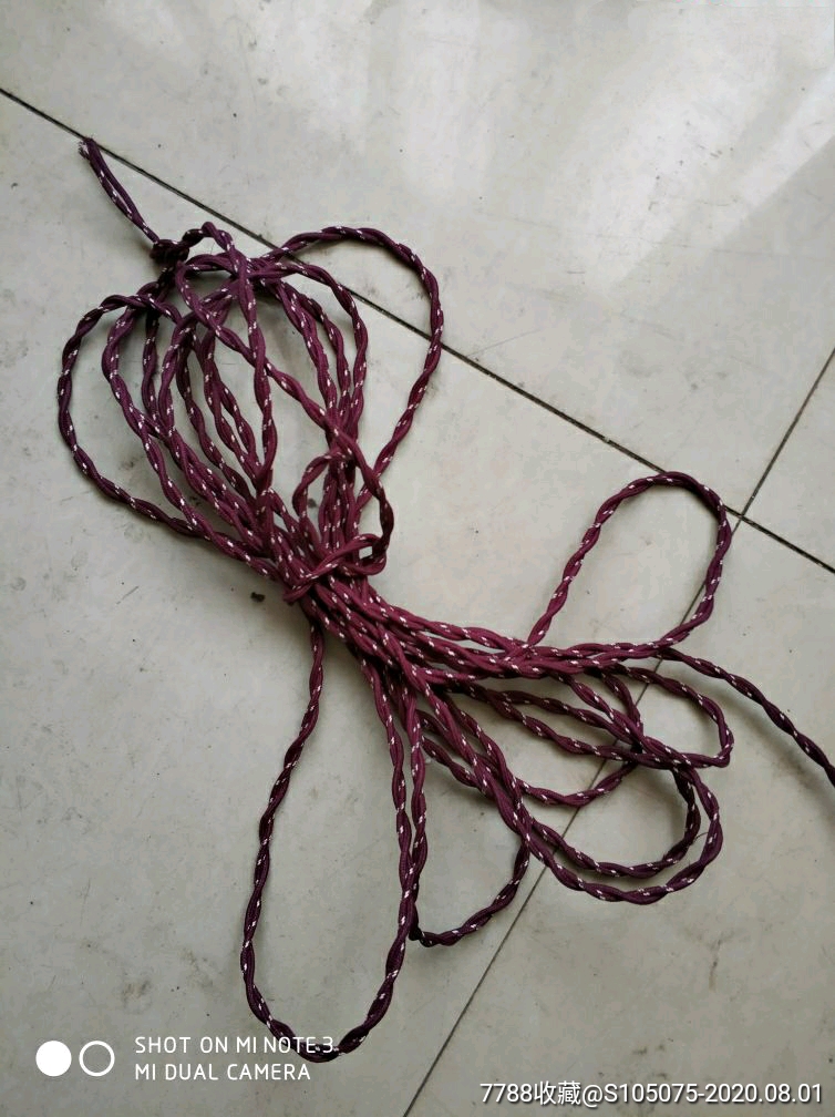老式全新库存花皮电线六米