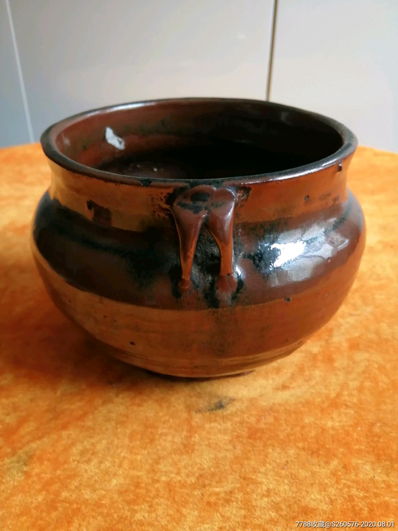 清代双耳酱油罐