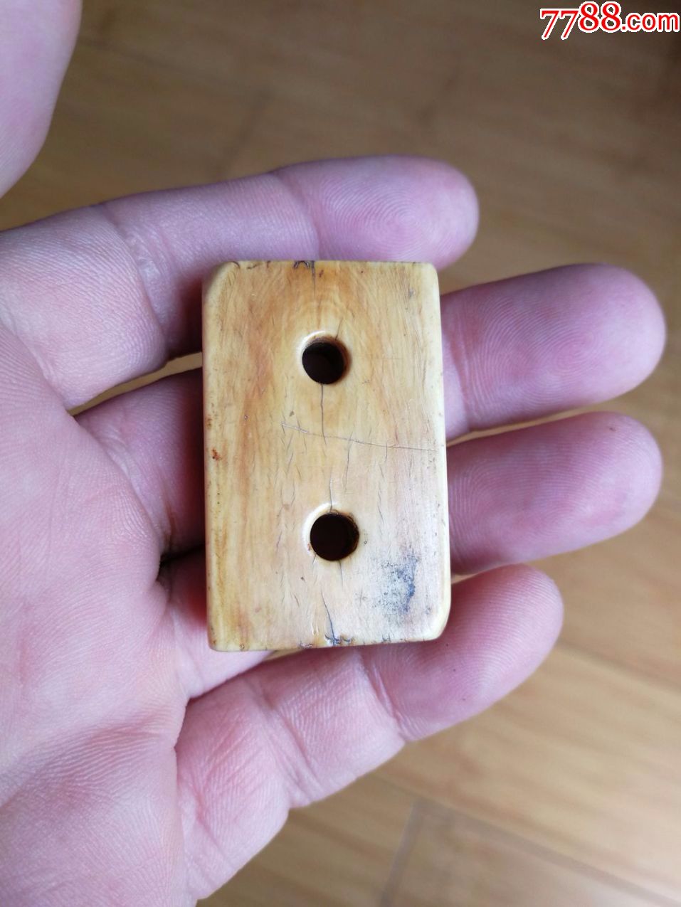 清代二饼一枚-其他角制品-7788收藏