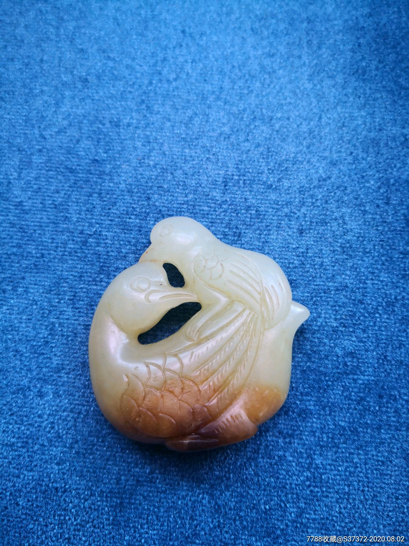 子母鸳鸯,手工雕刻