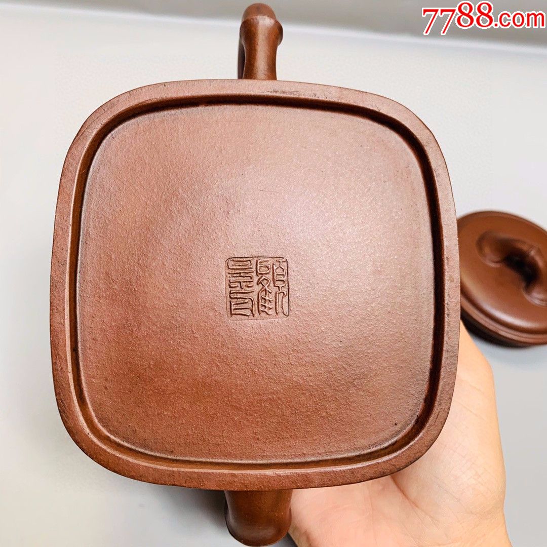 顾景舟制四方竹节壶