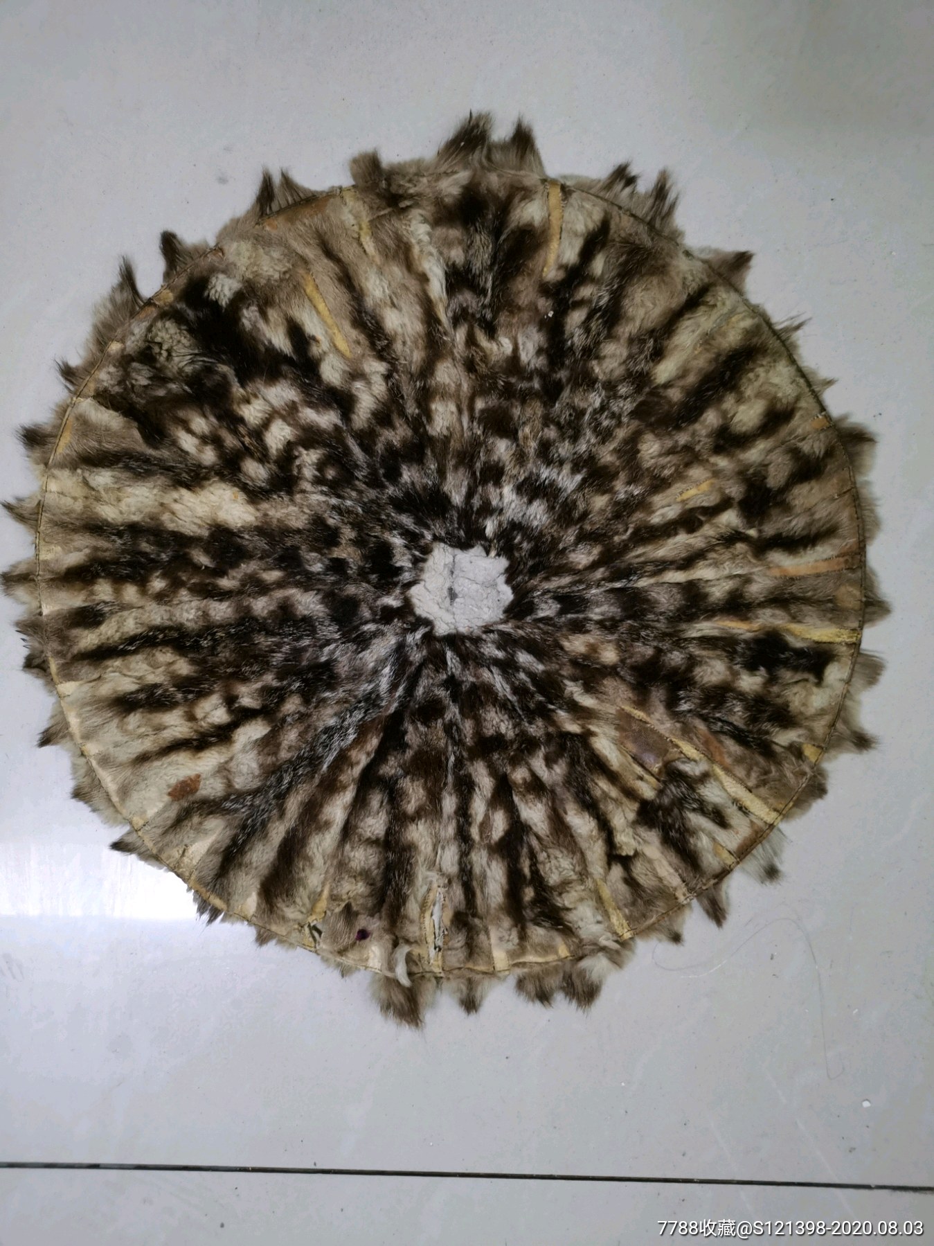 民国麝鼠皮圆皮垫