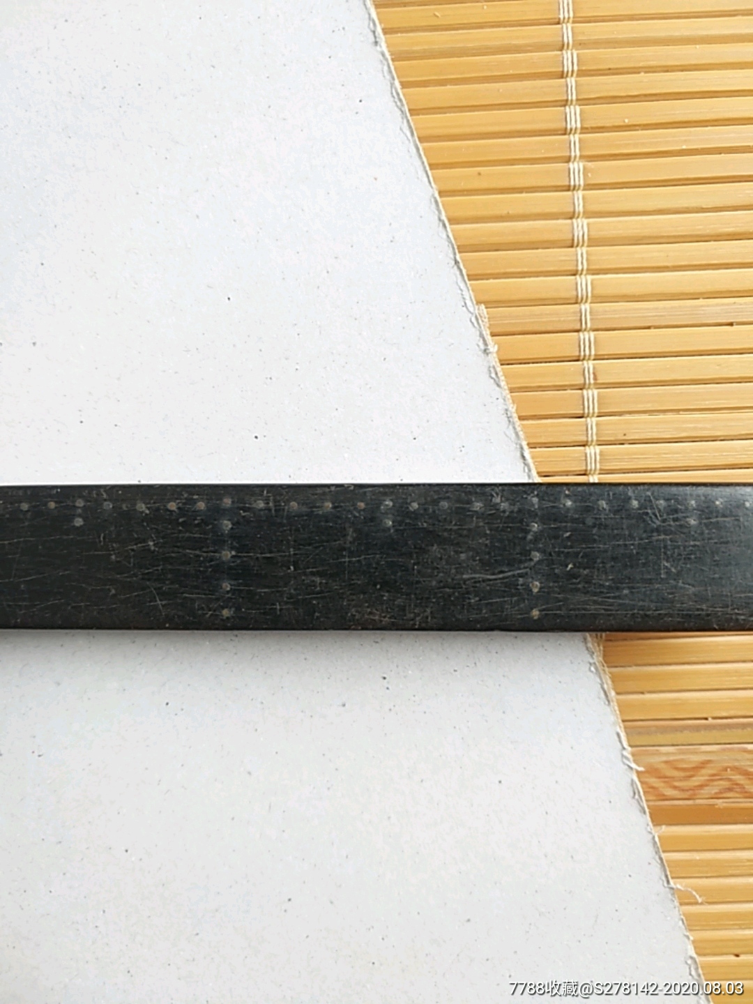 老乌木尺子一把