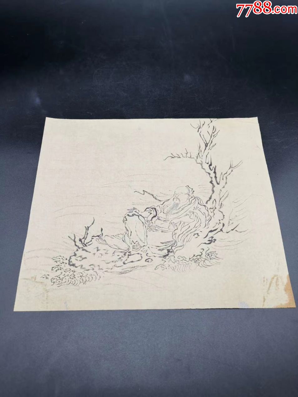 清代仙人乘槎图