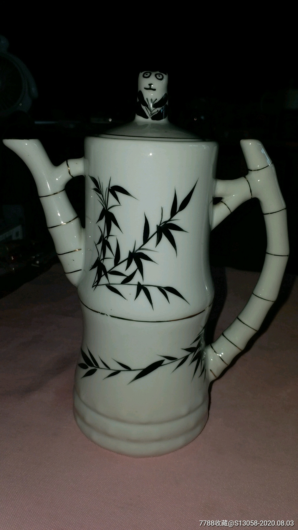 全新熊猫竹节壶