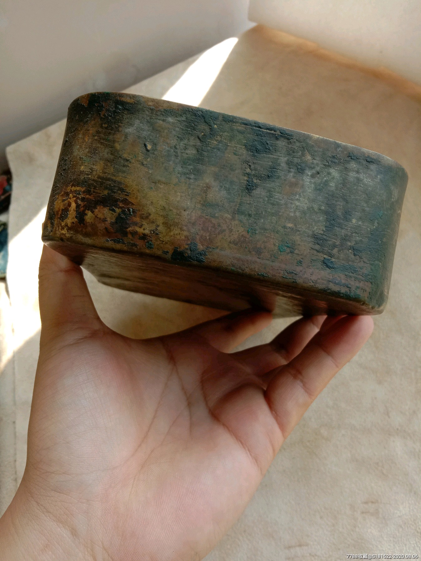 民国抗战滇军老饭盒铜饭盒民国二十五年铜饭盒罕见