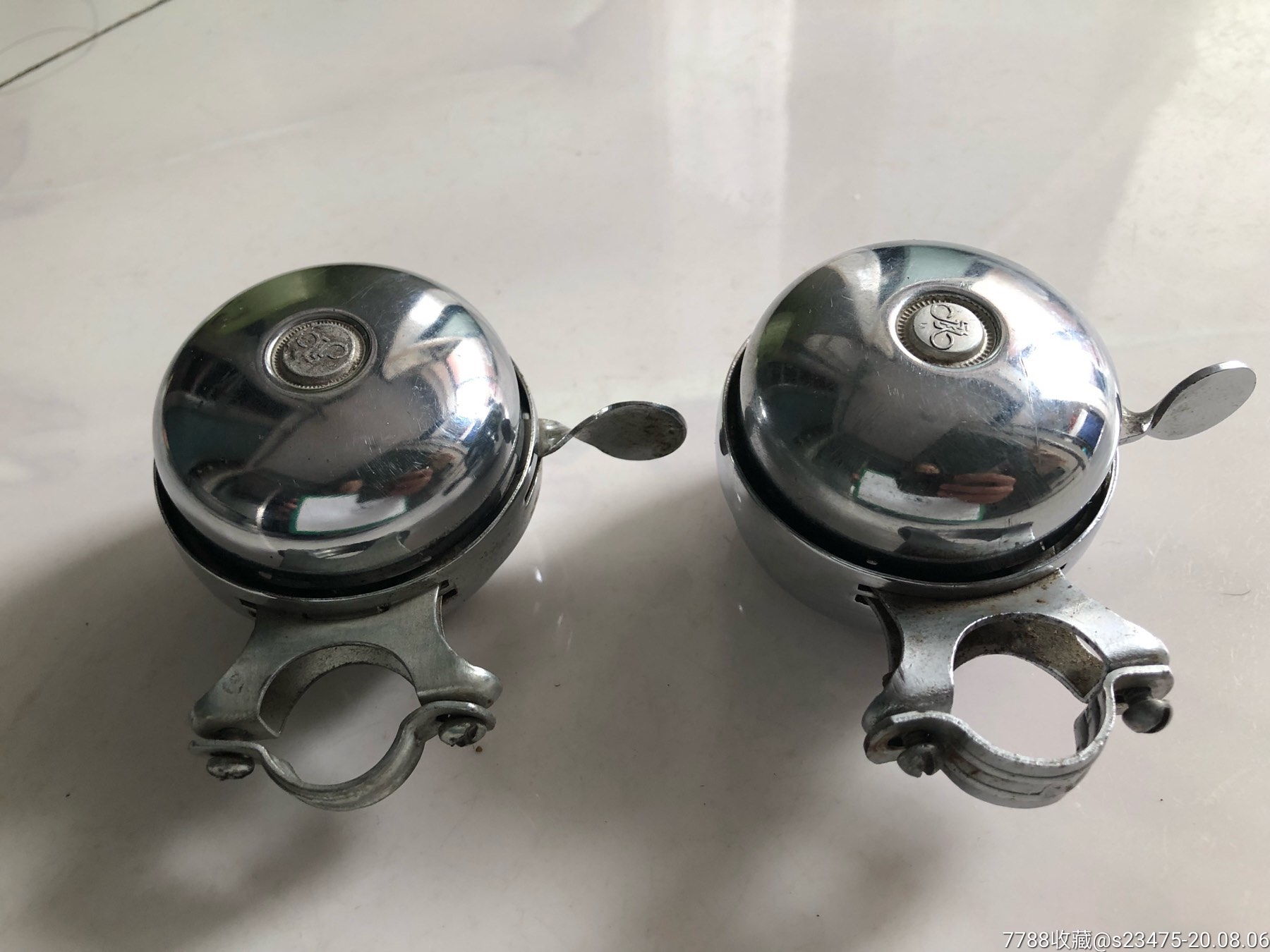 老永久自行车铃2个