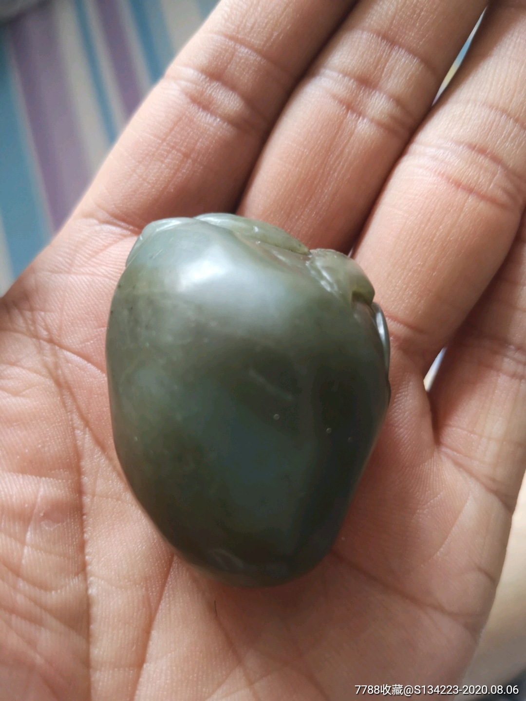 出口创汇时期和田青玉手把件