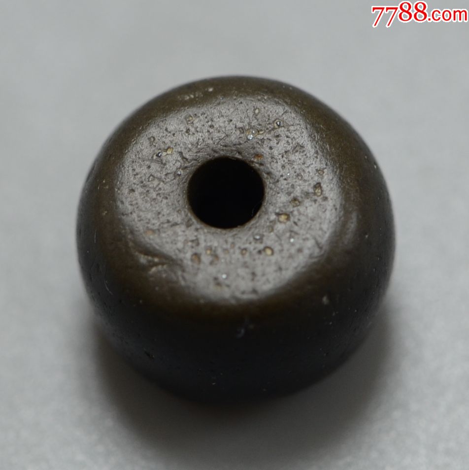 文化期高古煤精珠煤晶古珠老珠子_其他宝石_作品欣赏_收藏价值_7788字画网