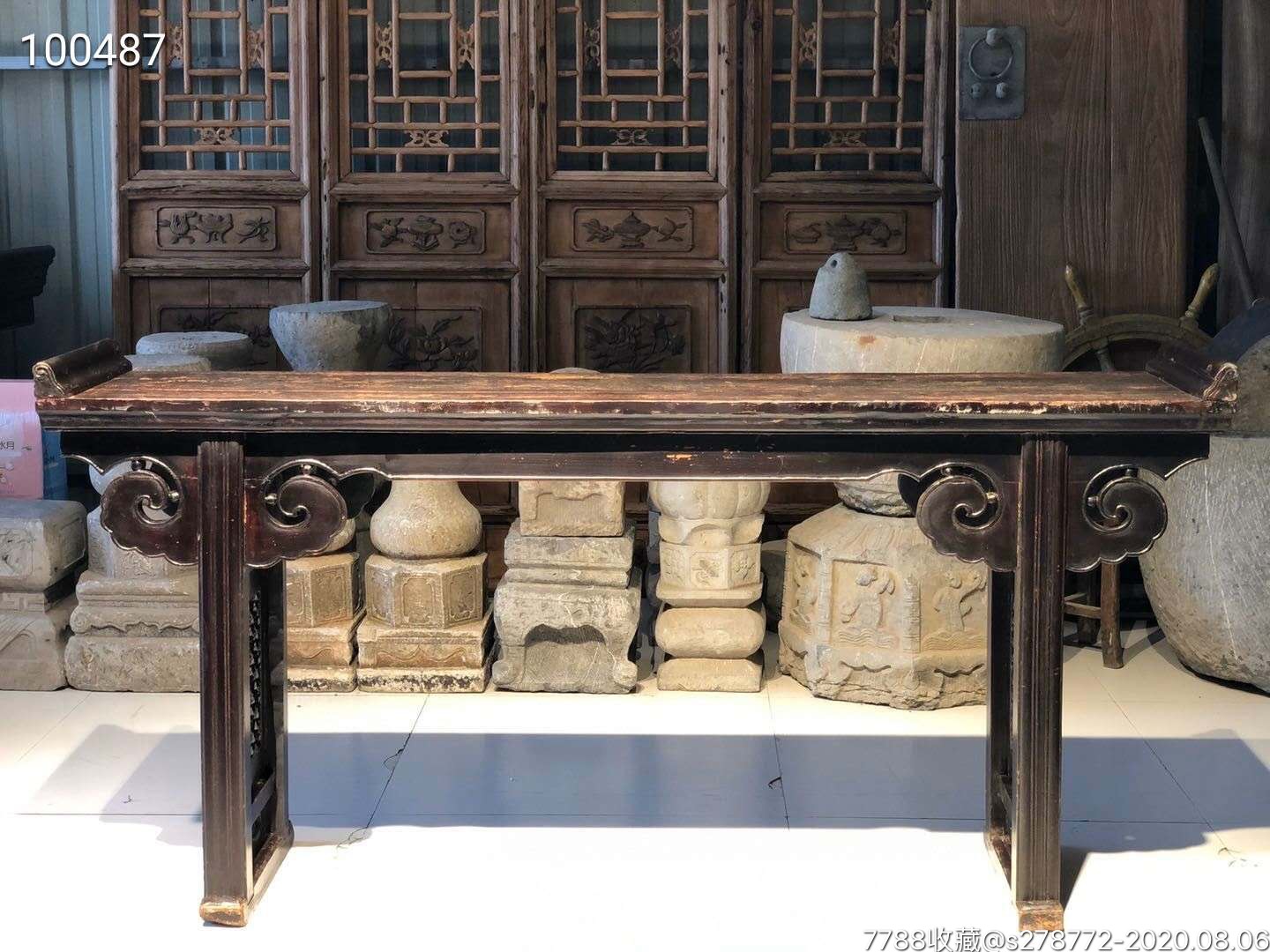 清代中期老条几案16