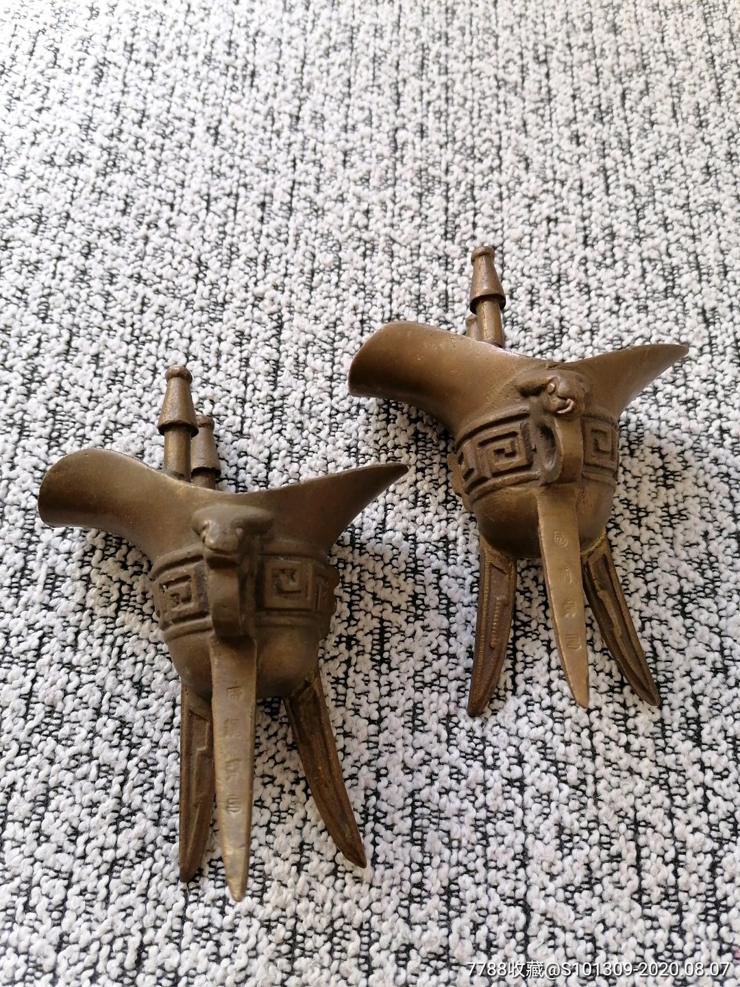 茅台酒樽一对铜