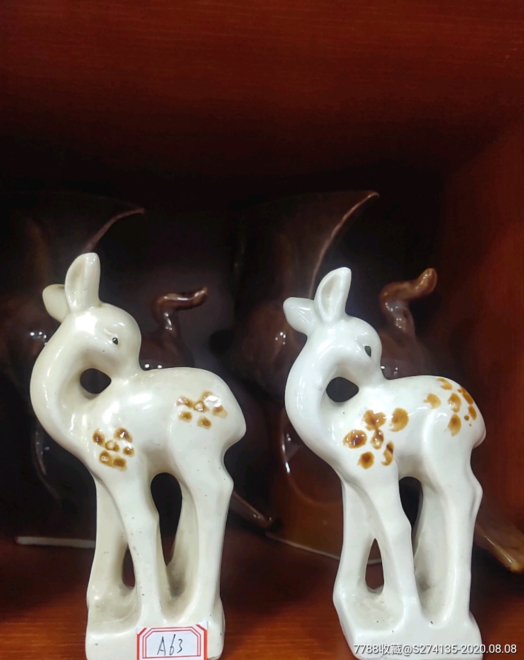 小鹿瓷器摆件-价格:60.0000元-se74752116-彩绘瓷/彩瓷-零售-7788陶瓷