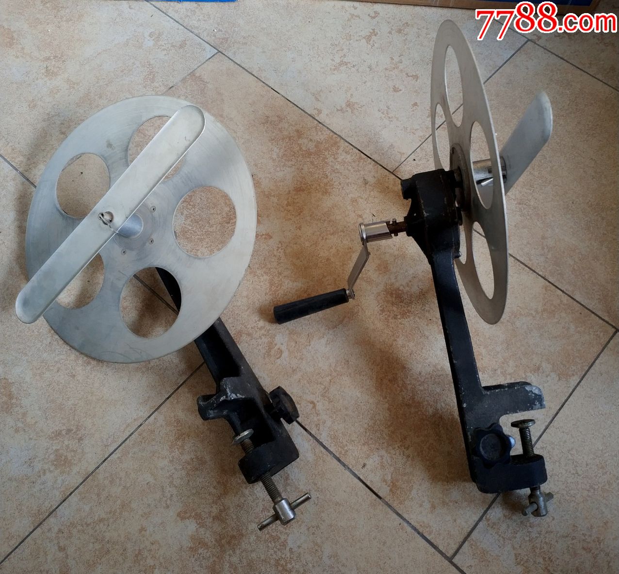 35mm电影倒片机一套,电影机配件