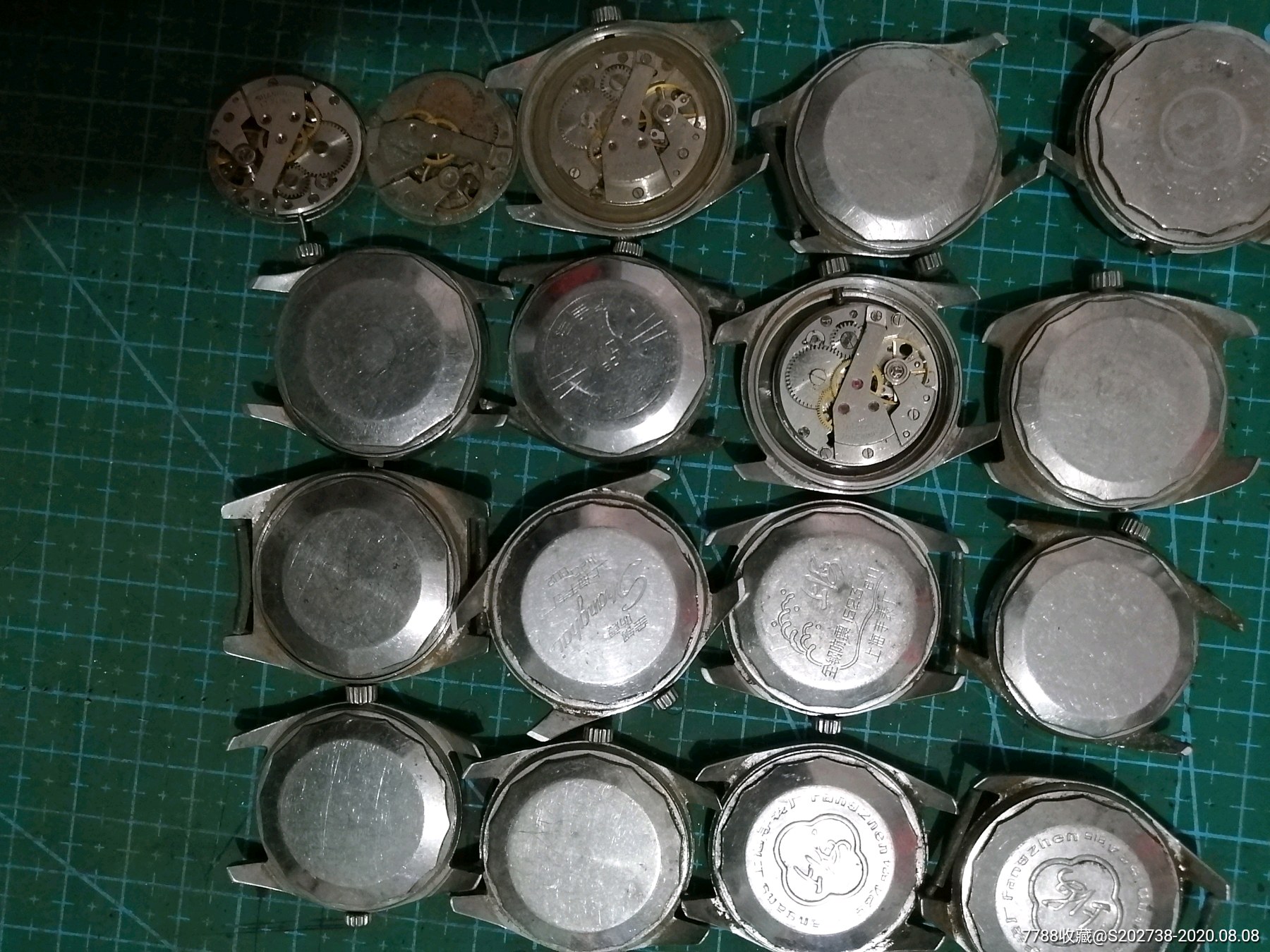 老上海1120手表机芯国产统机表,都是不走的,5元一个,还有17个了,都要