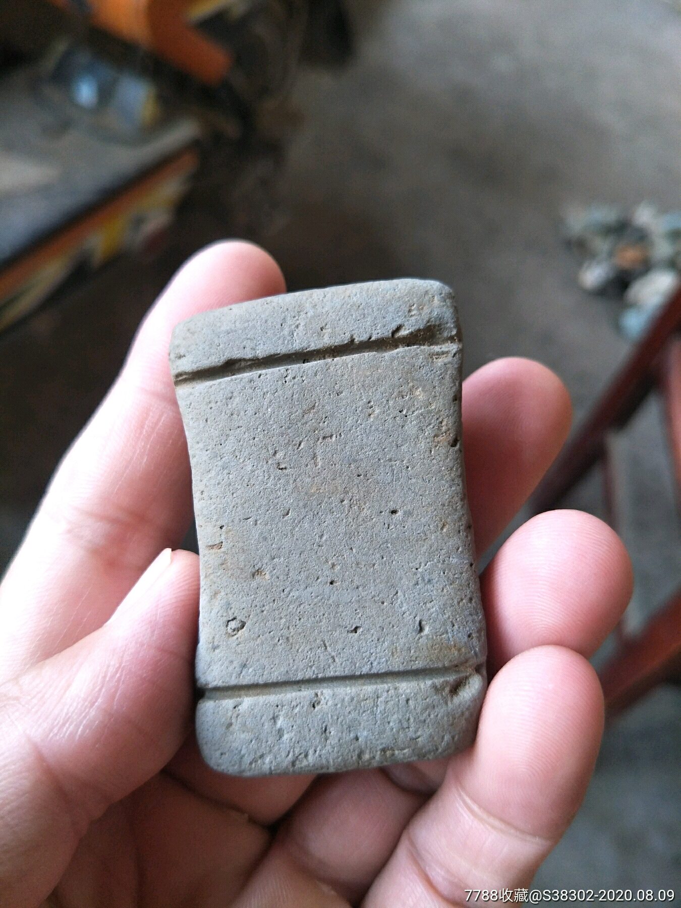 宋代陶质鱼渔网坠鱼网脚子临清运河古玩店万枚瓷片标本馆