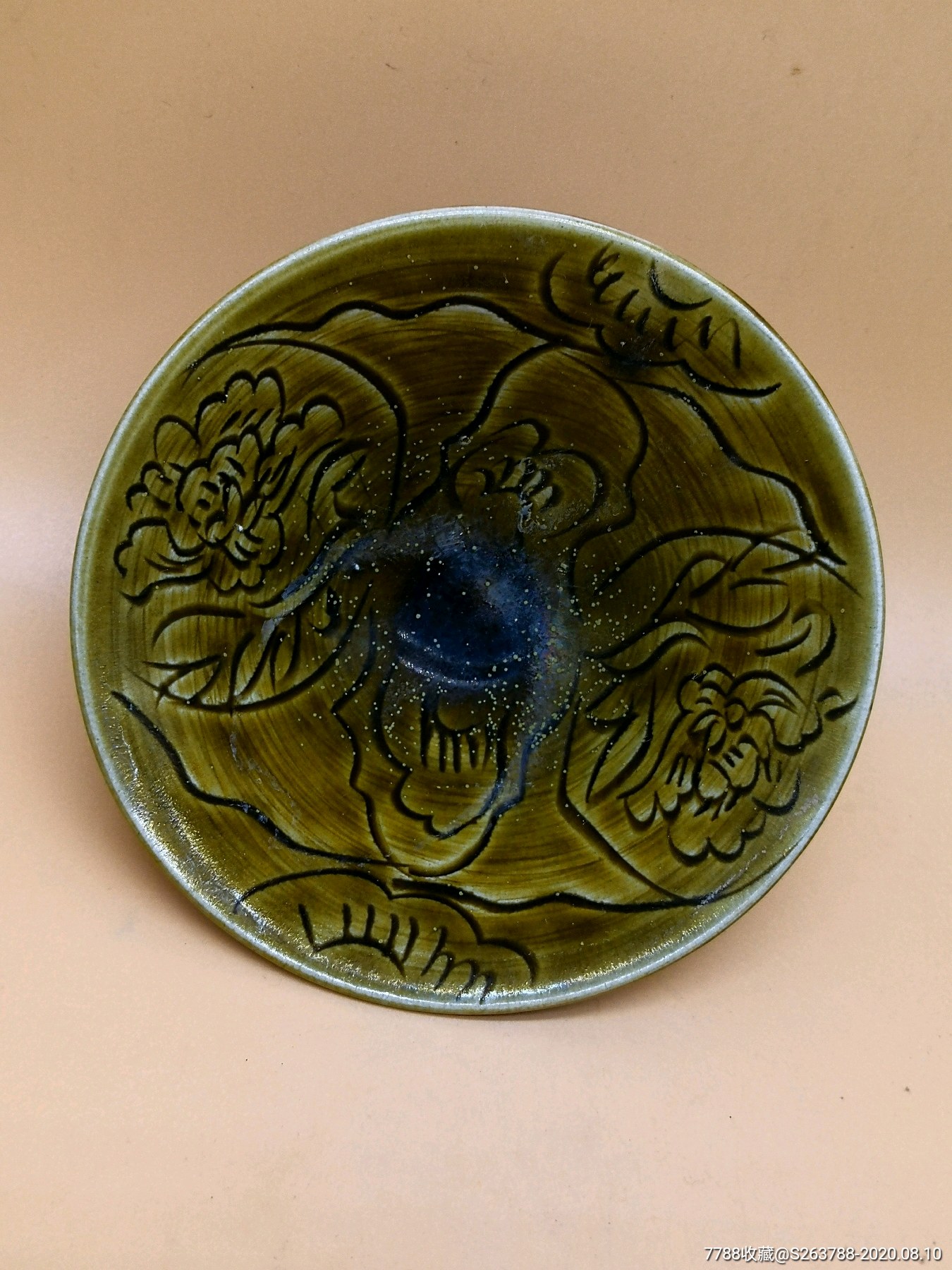 宋元同安窑刻花碗