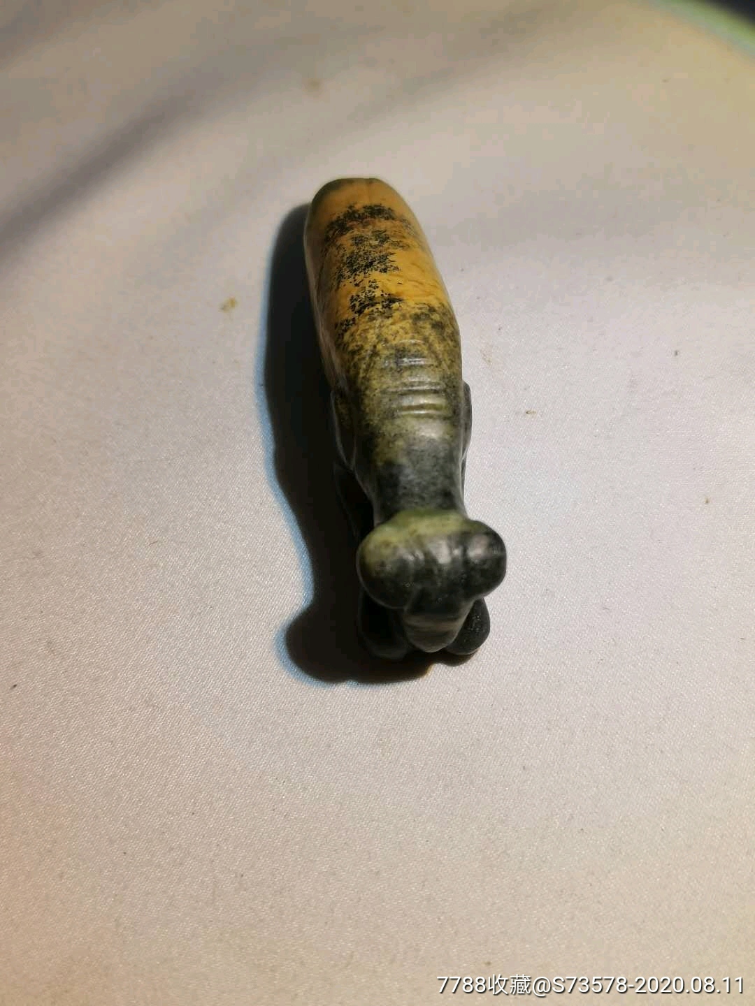 下乡收到红山文化玉螳螂