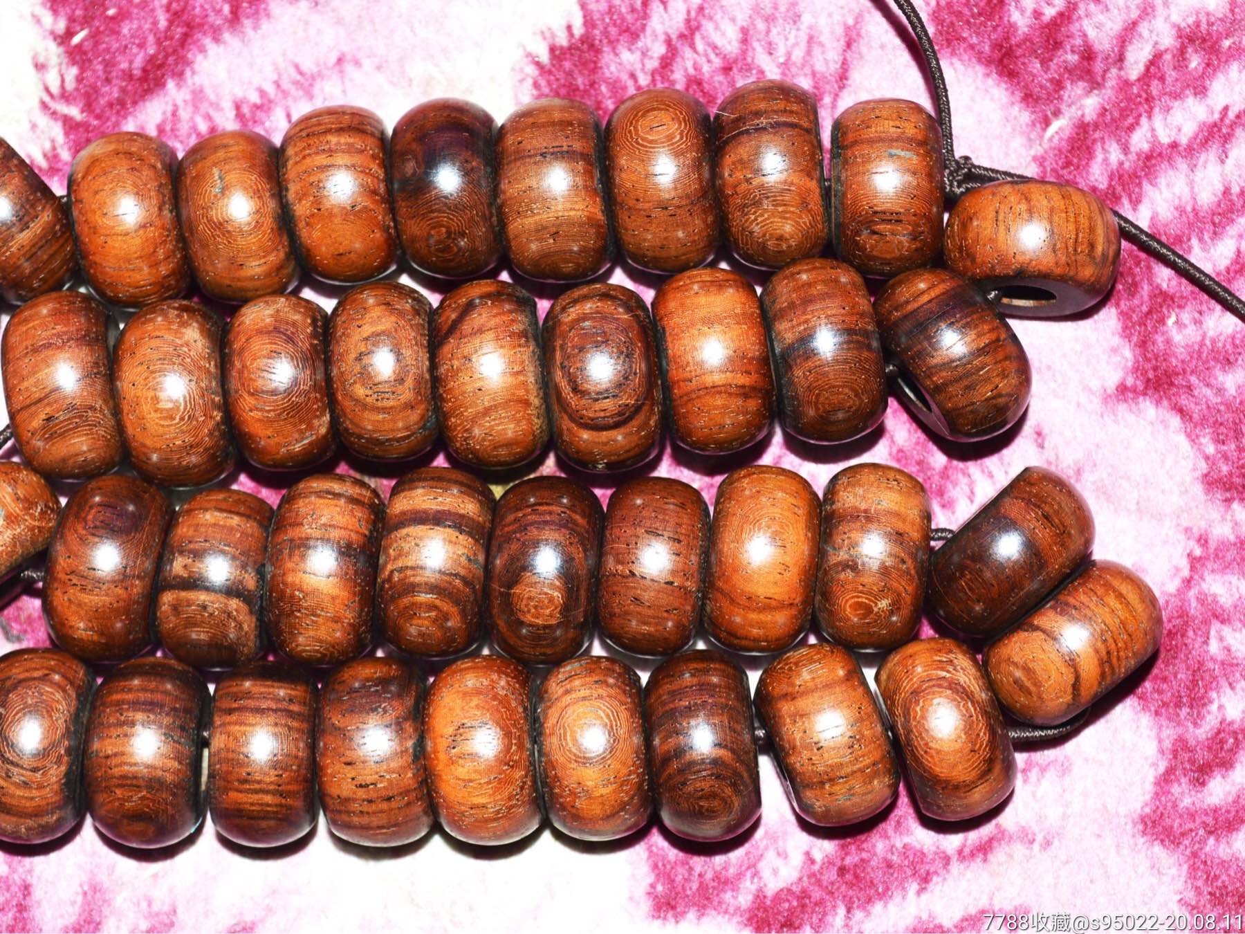 海南黄花梨算盘珠手串44颗