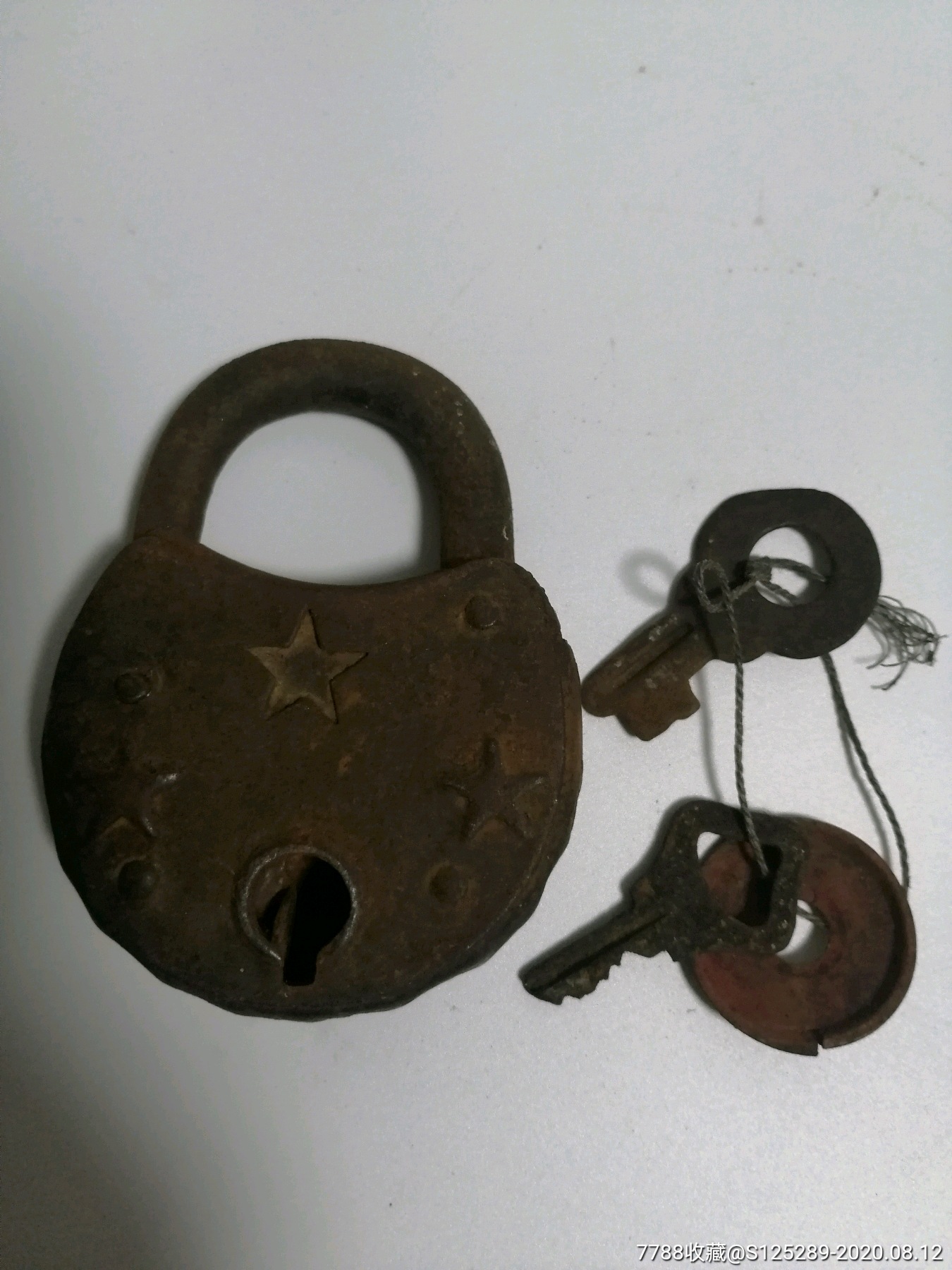 民国铁挂锁好用真品老货