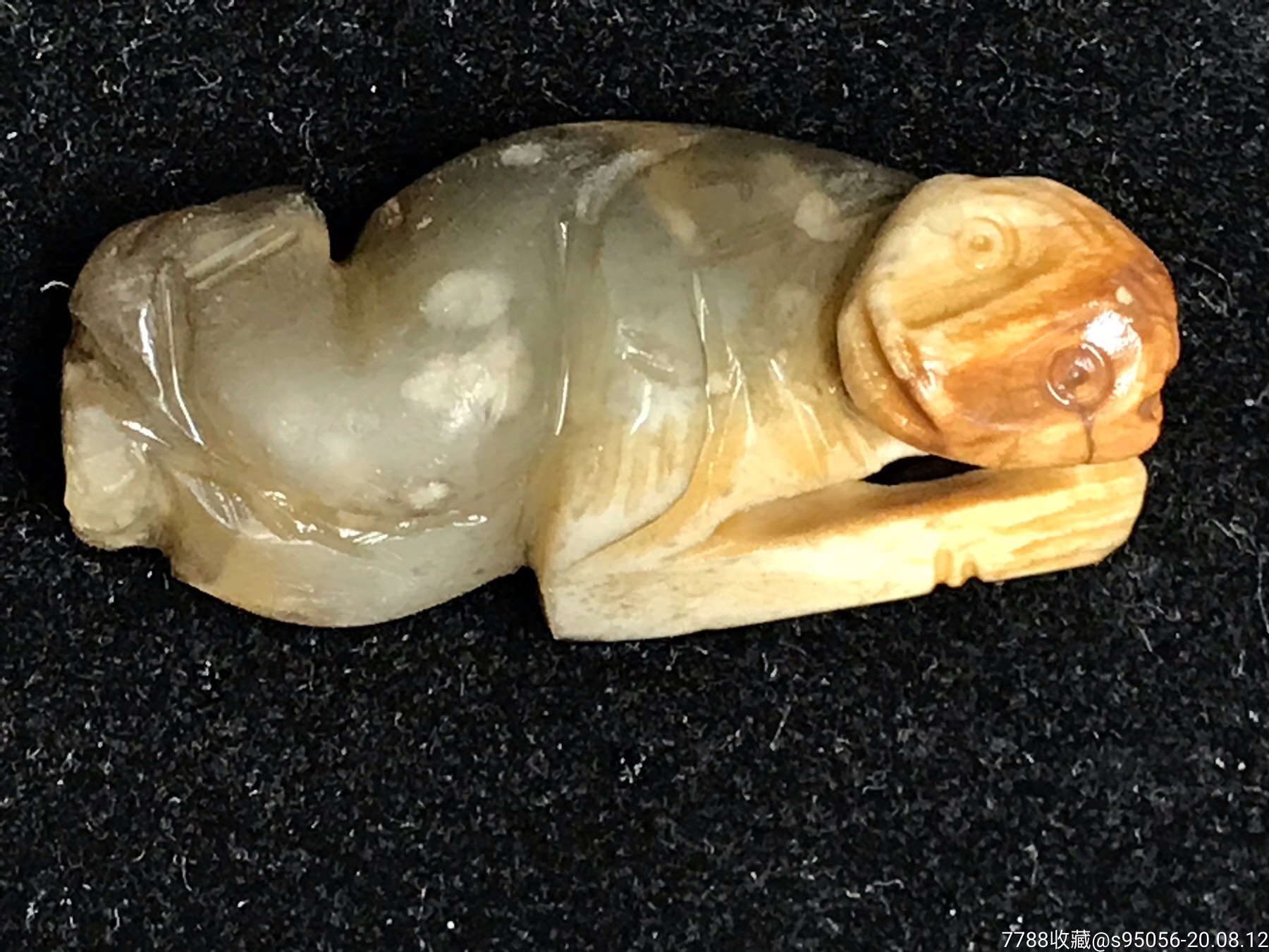 明代玉石小猴子-其他玉石/玉器-7788玉器收藏