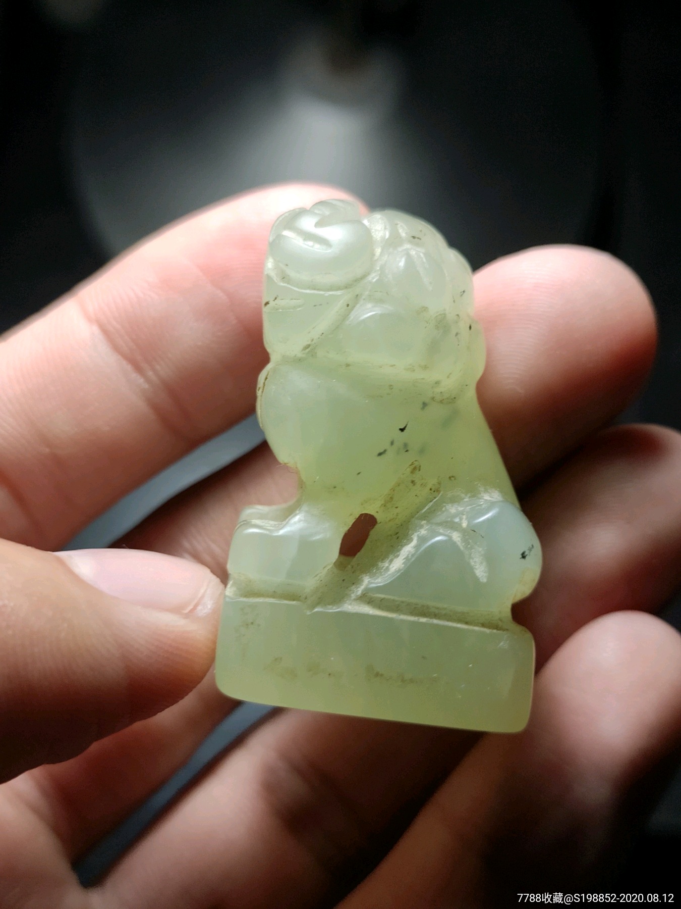狮子岫玉印章_岫岩玉_图片鉴赏_收藏价格_7788铜器收藏