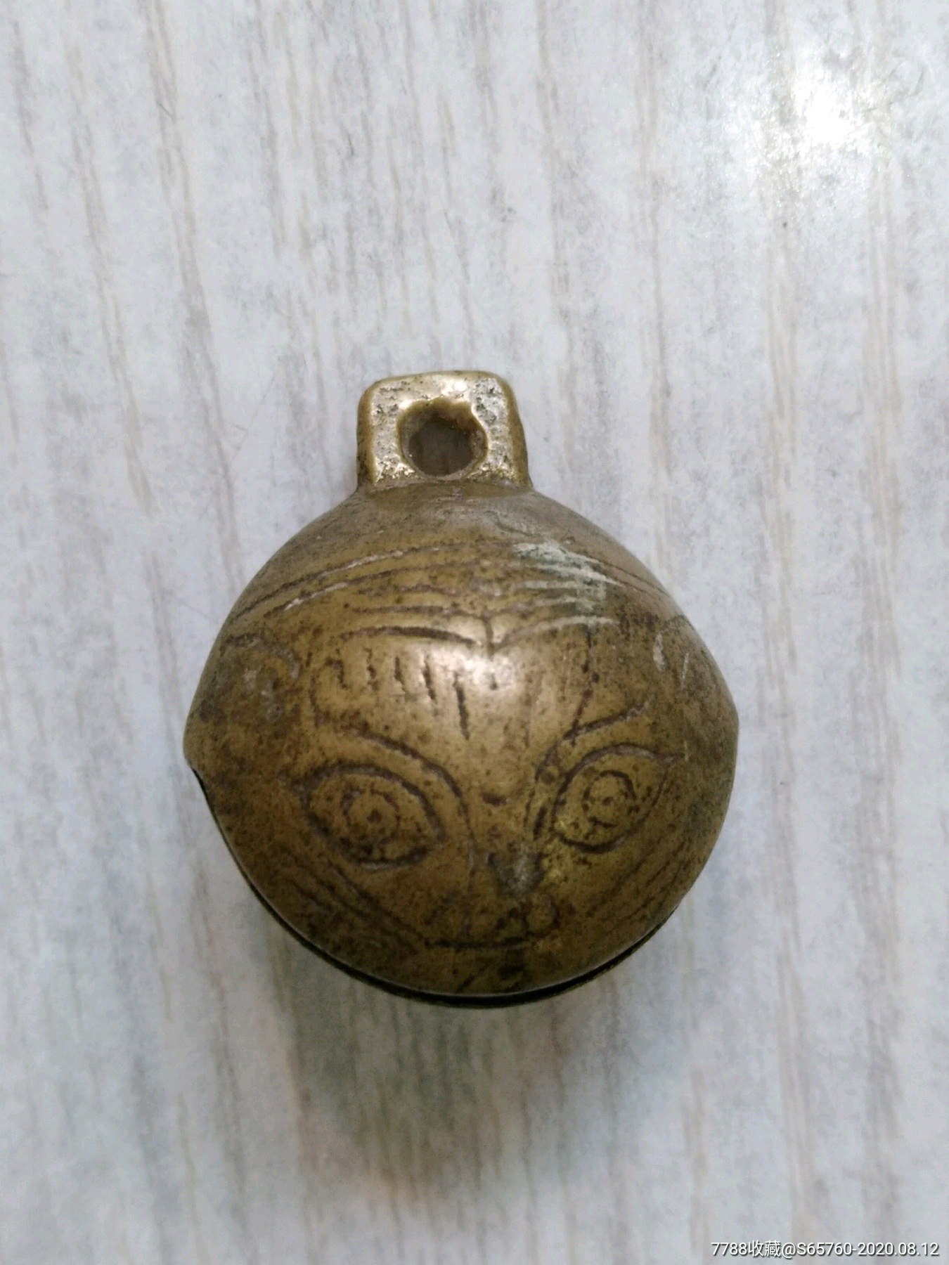 精美双面虎头纹老铜铃_铜铃/铃铛_第1张_7788钱币网