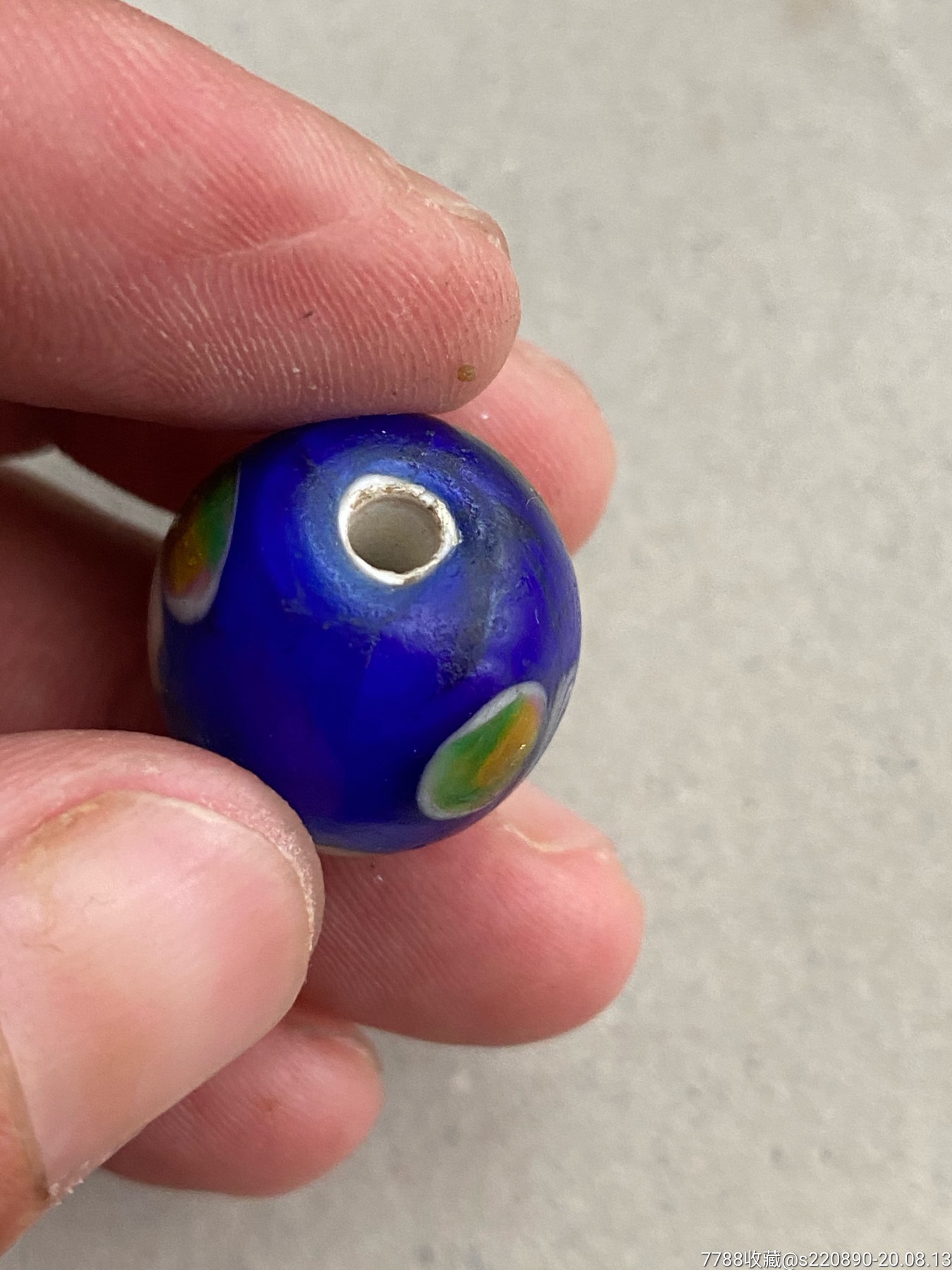 洒金套料琉璃珠子