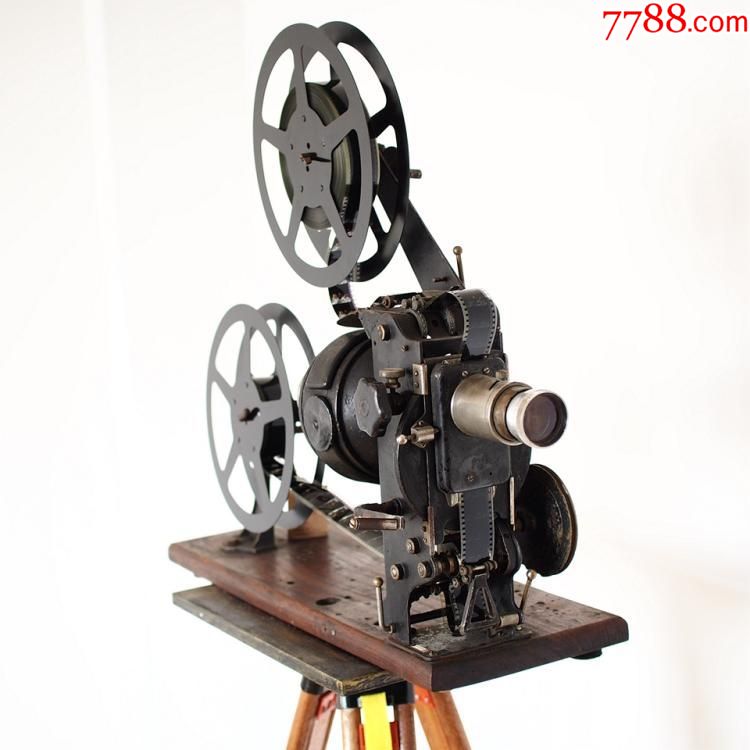 上世纪初德国古董35毫米手摇老式电影放映机