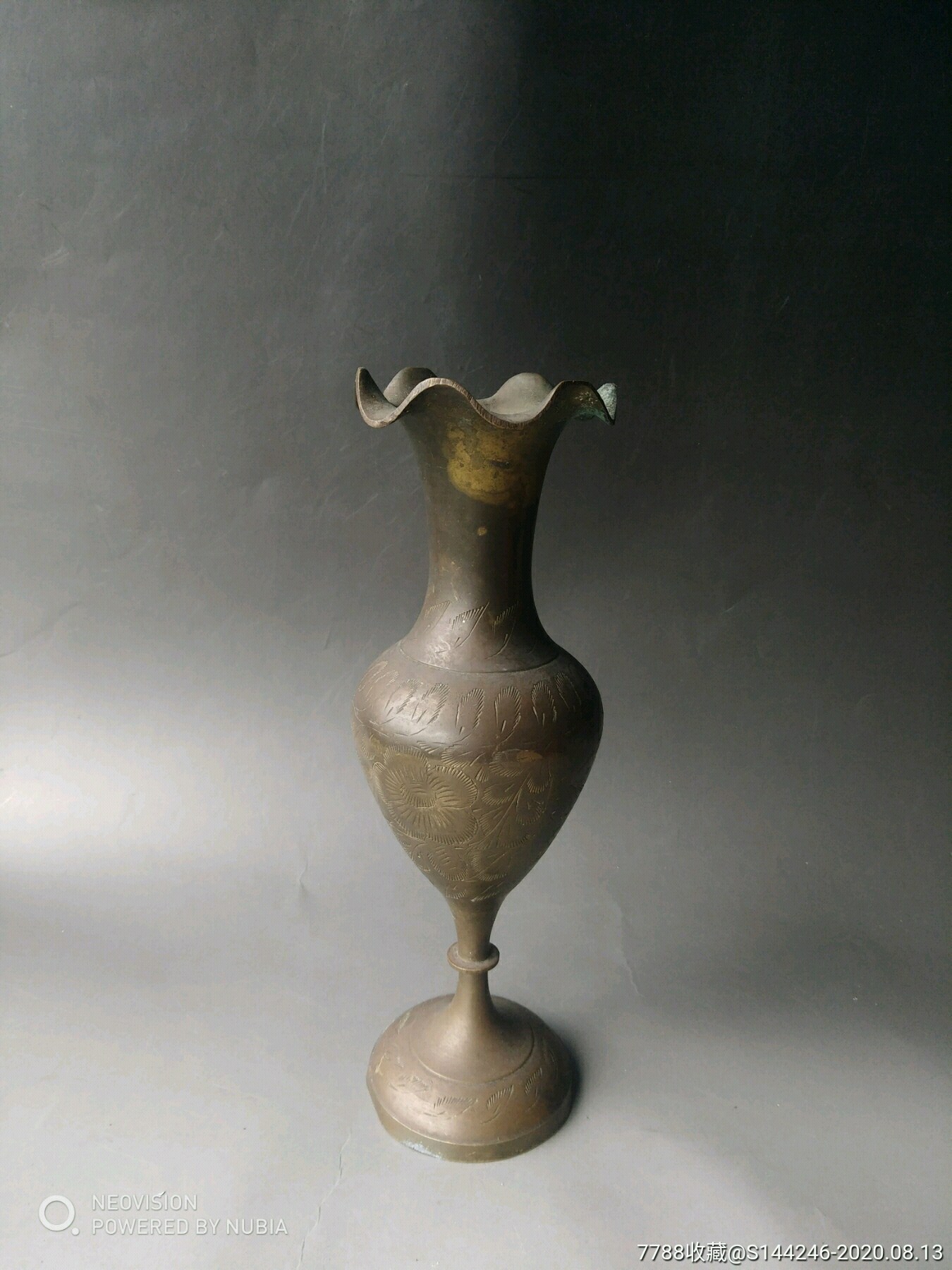 民国满工铜花瓶