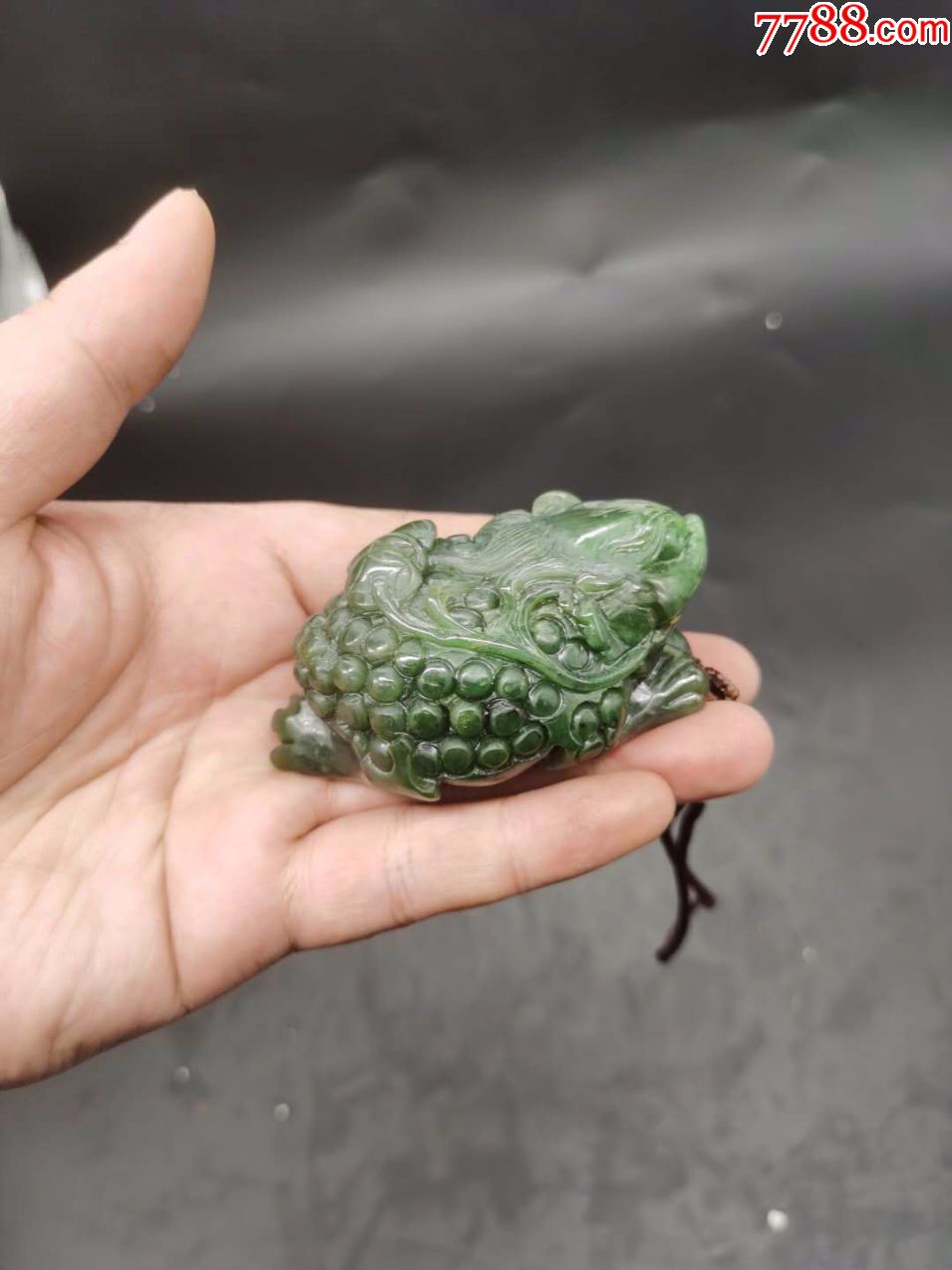 和田碧玉金蟾挂件