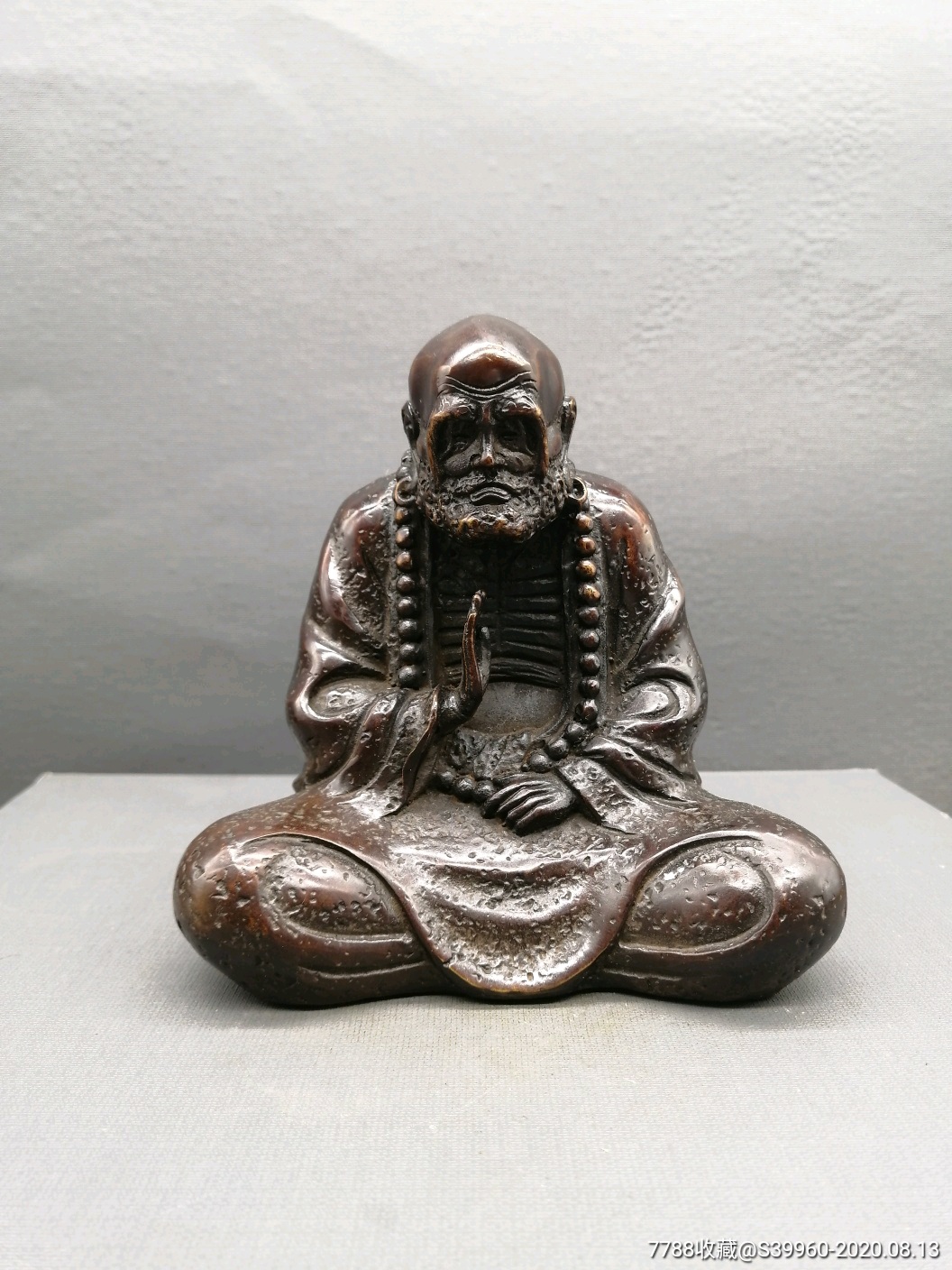 铜达摩祖师摆件,交友价299包邮,少一分不出,手慢无-铜像/铜佛像-7788