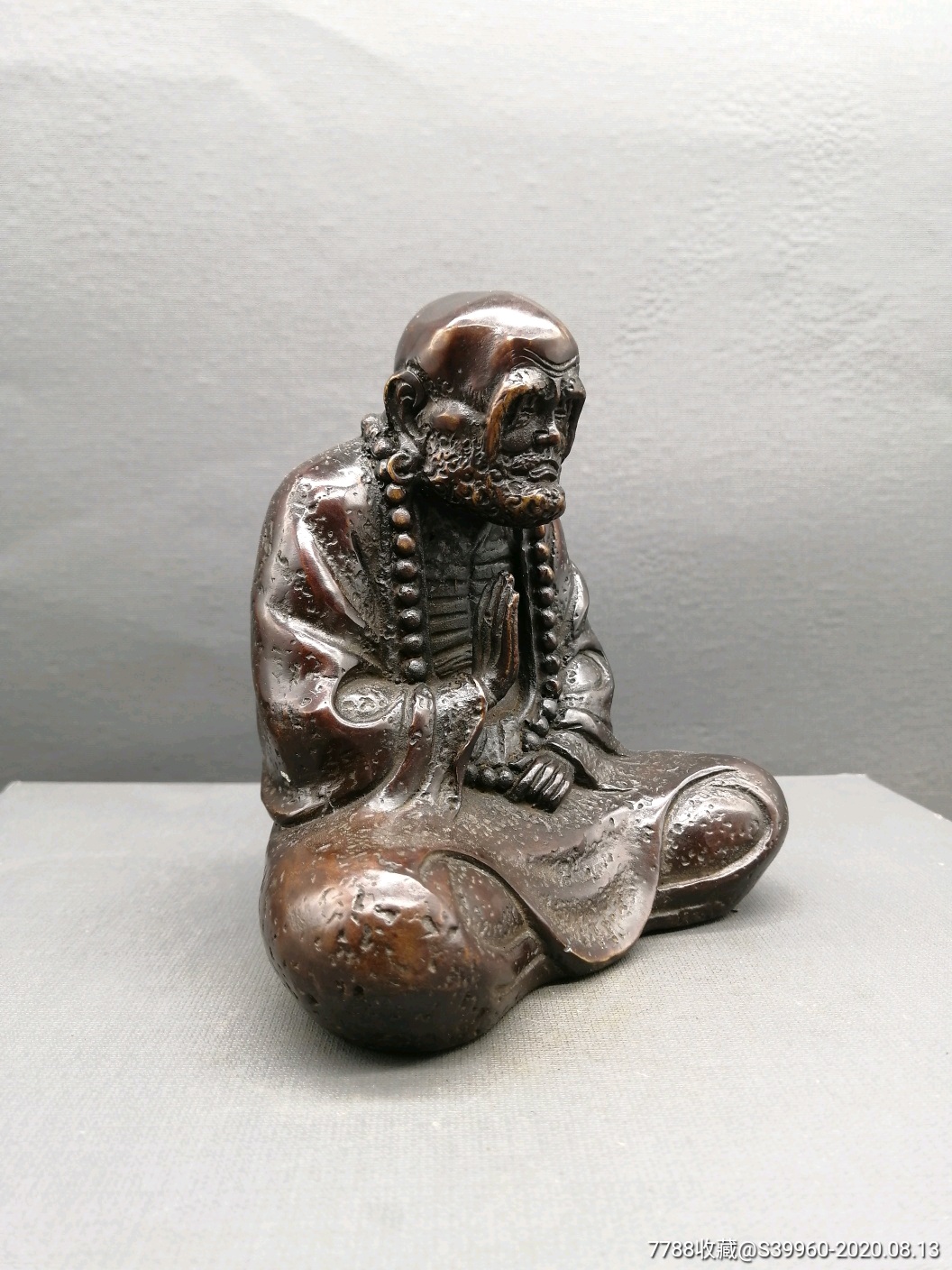 铜达摩祖师摆件,交友价299包邮,少一分不出,手慢无-铜像/铜佛像-7788