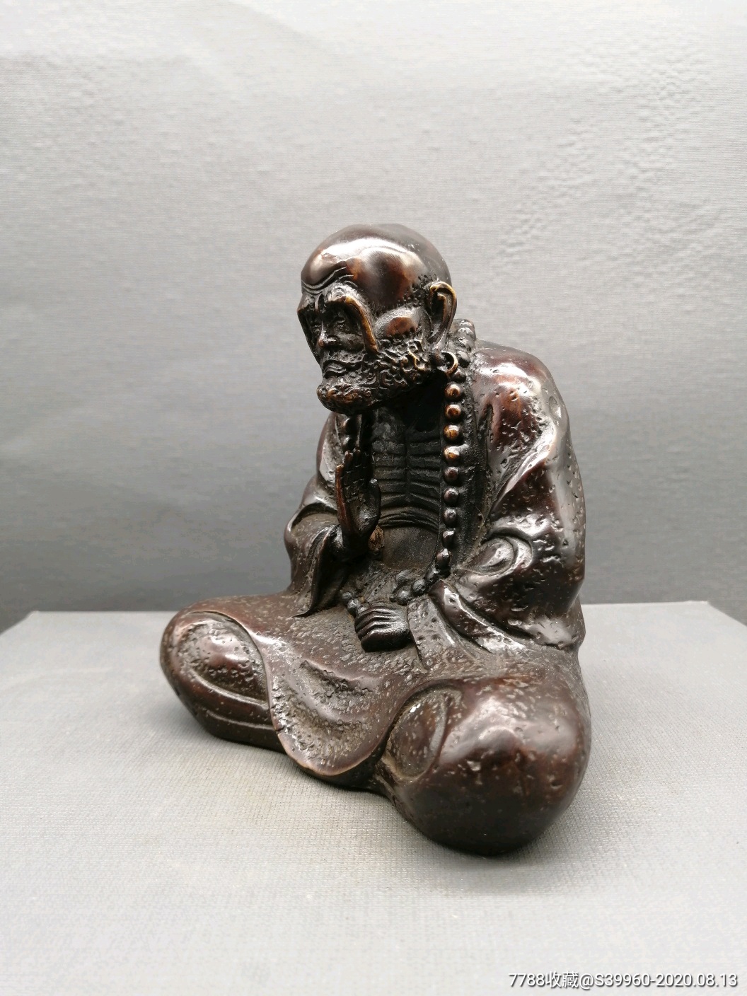 铜达摩祖师摆件,交友价299包邮,少一分不出,手慢无-铜像/铜佛像-7788