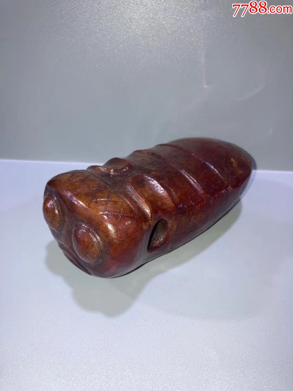 红山文化河磨玉,蚕蛹a101s4f-其他玉石/玉器-7788工艺品