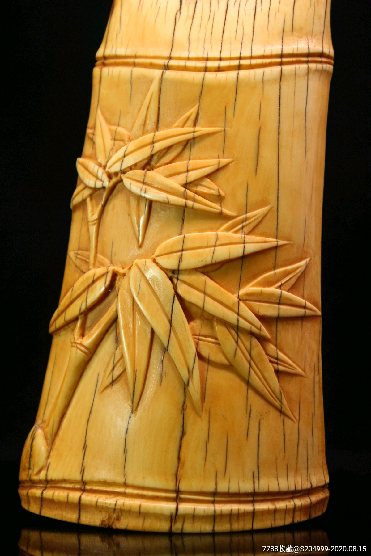 文房雅玩竹节臂搁,笔架/笔搁,清朝,竹质,其他造型【长沙古雅堂】_第2