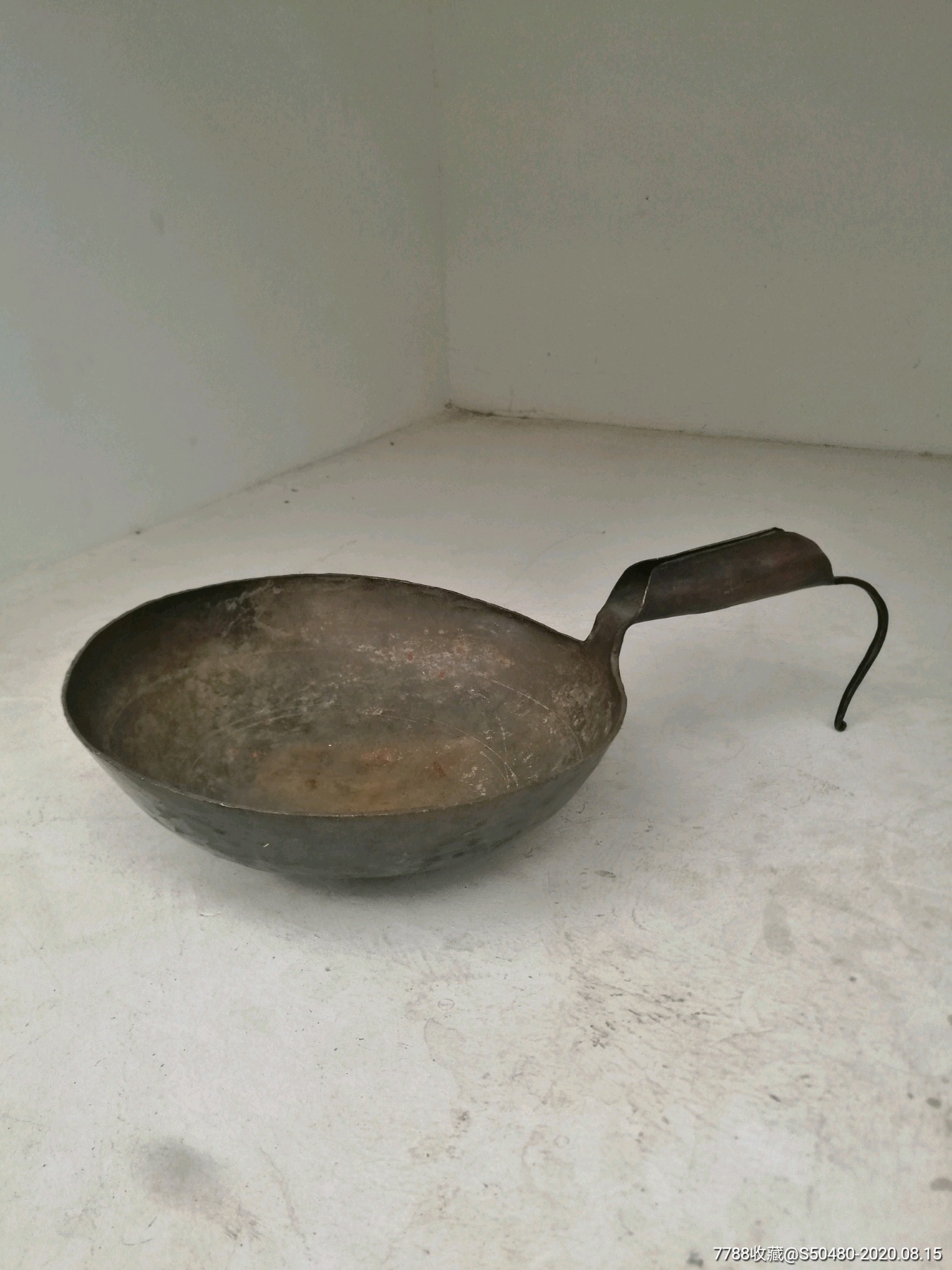 古玩杂项老铜器黄铜马勺马瓢大铜瓢