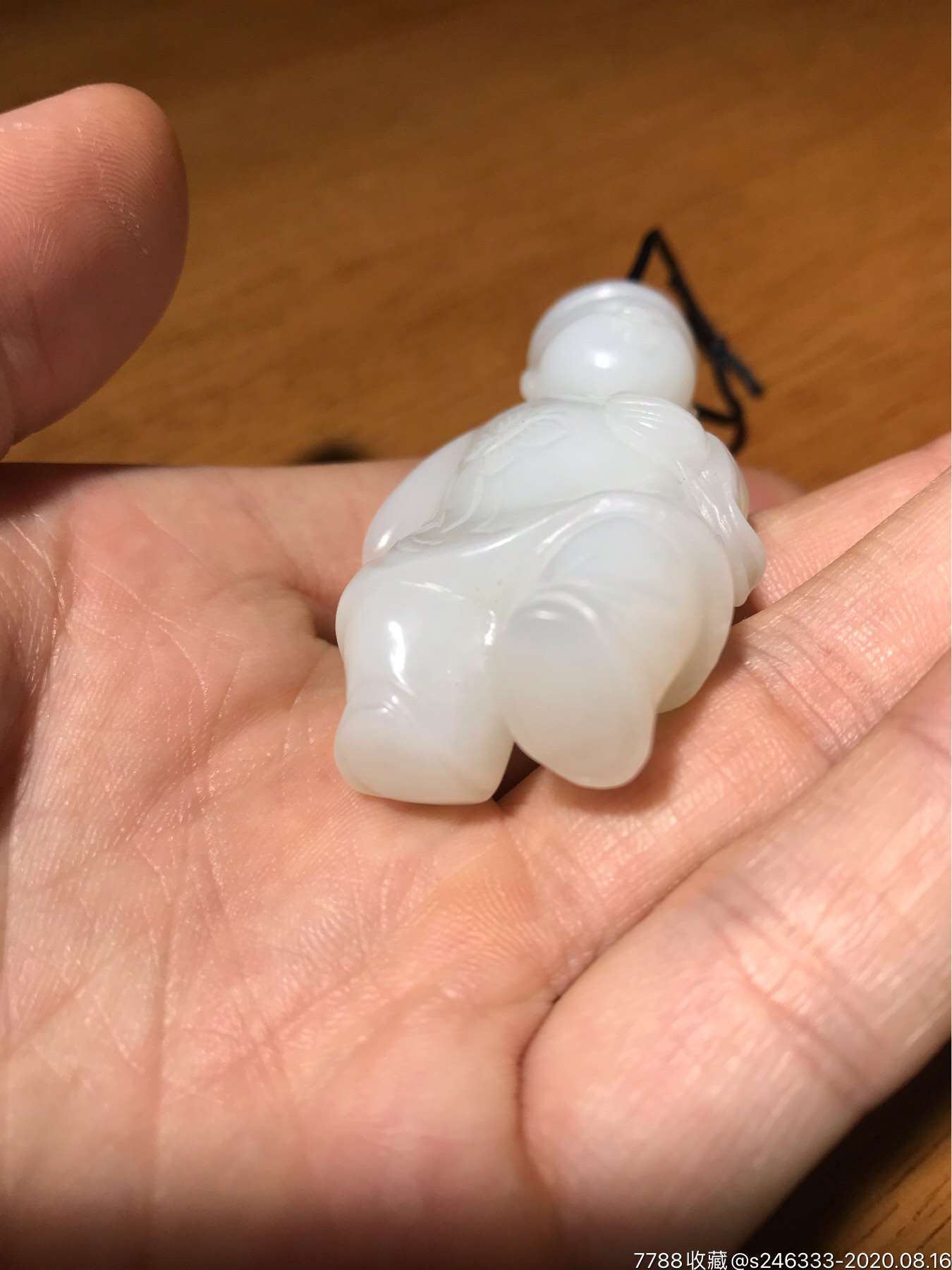 清代和田羊脂玉童子