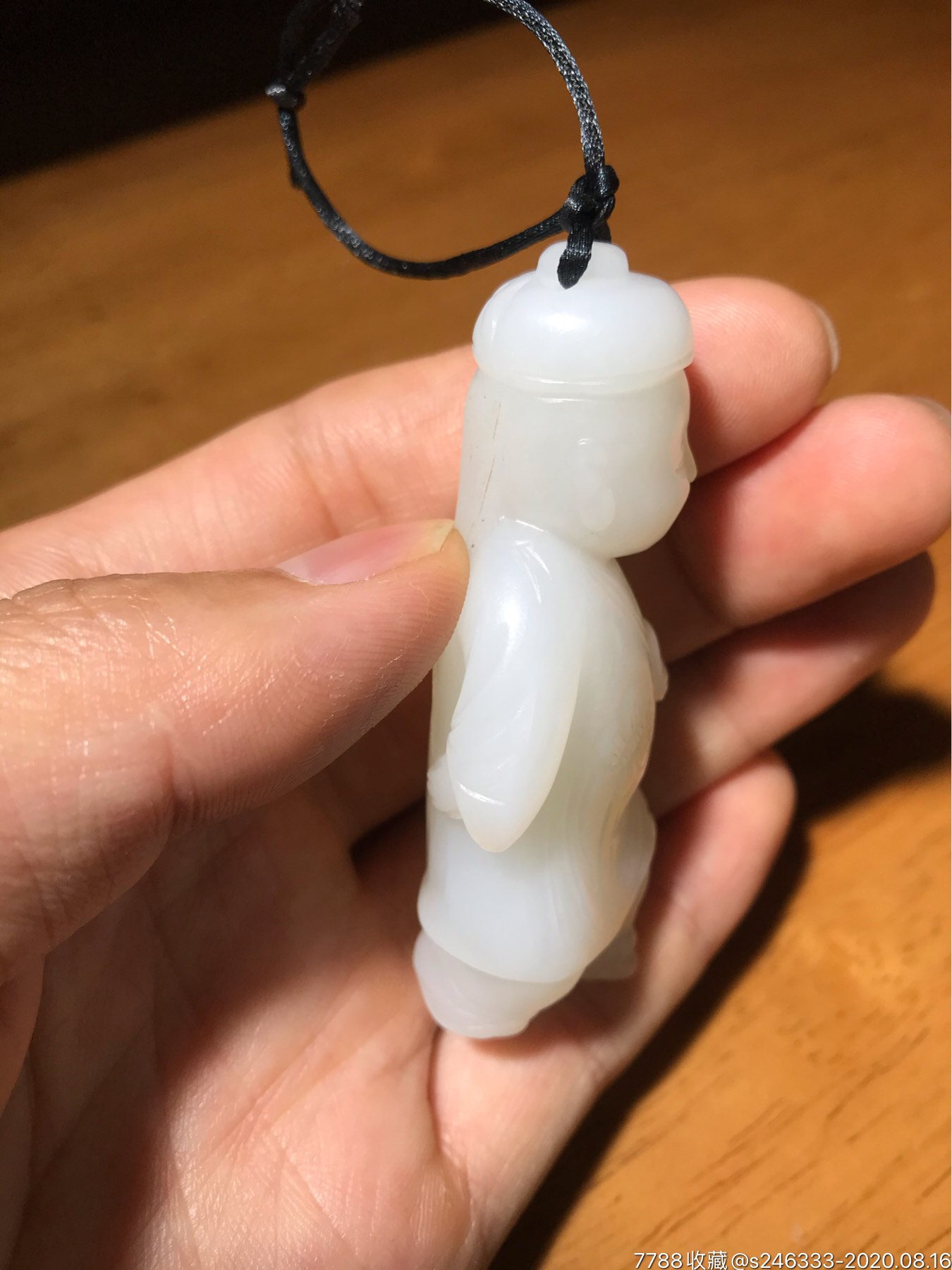 清代和田羊脂玉童子