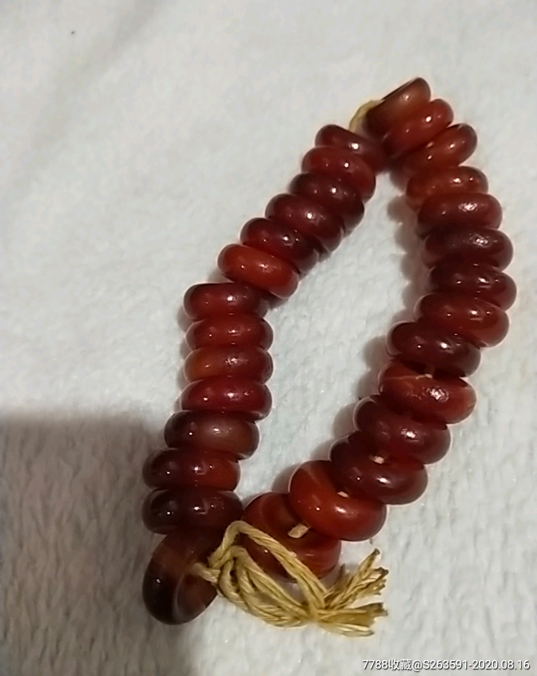 老玛瑙28粒算盘珠