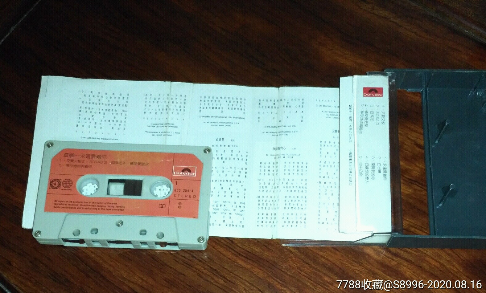 首页 零售 磁带/卡带 >> 香港宝丽金原版出品:草蜢---永远爱着你