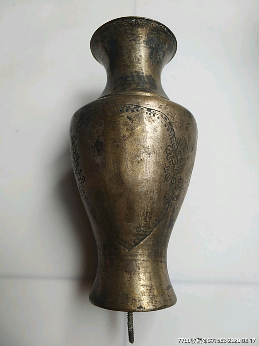 民国铜花瓶一对