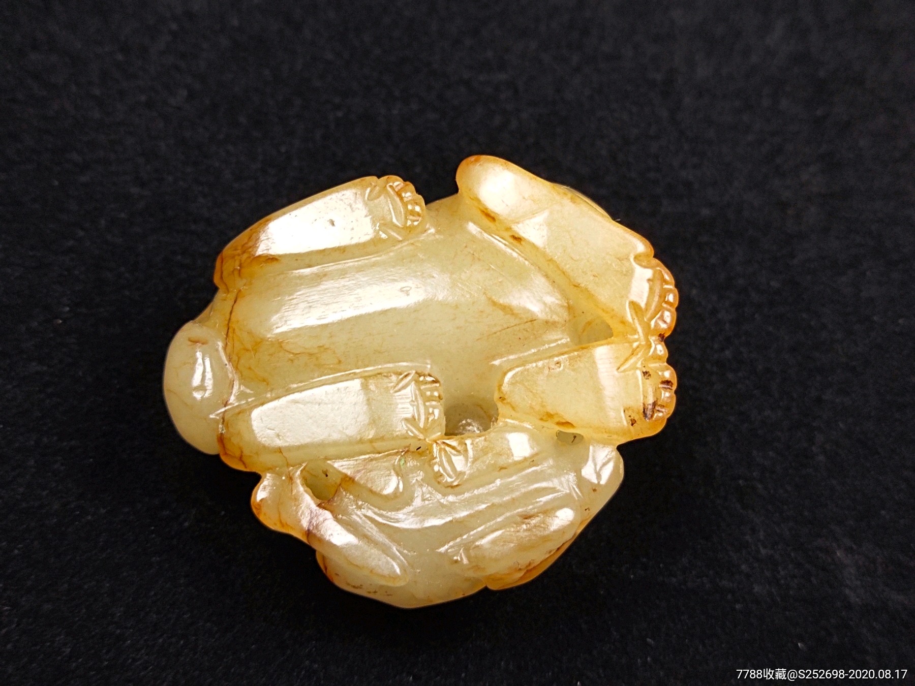 清代和田玉子母兽新疆和田玉古玉老玉明清玉器包老保真