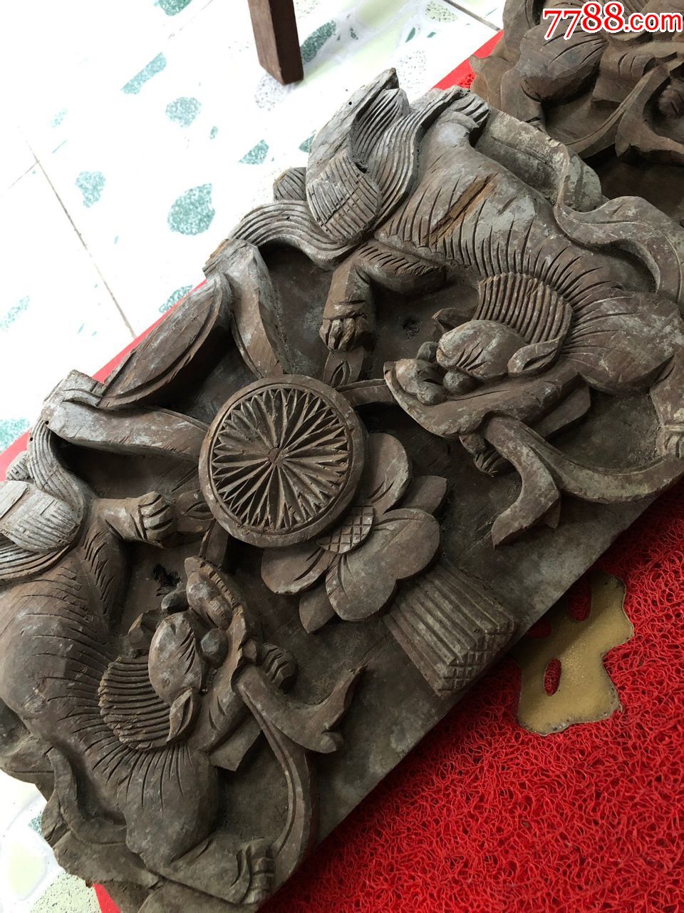 清代木雕狮子绣球木造像牛腿木刻花板老物件木佛神像_牛腿/建筑构件