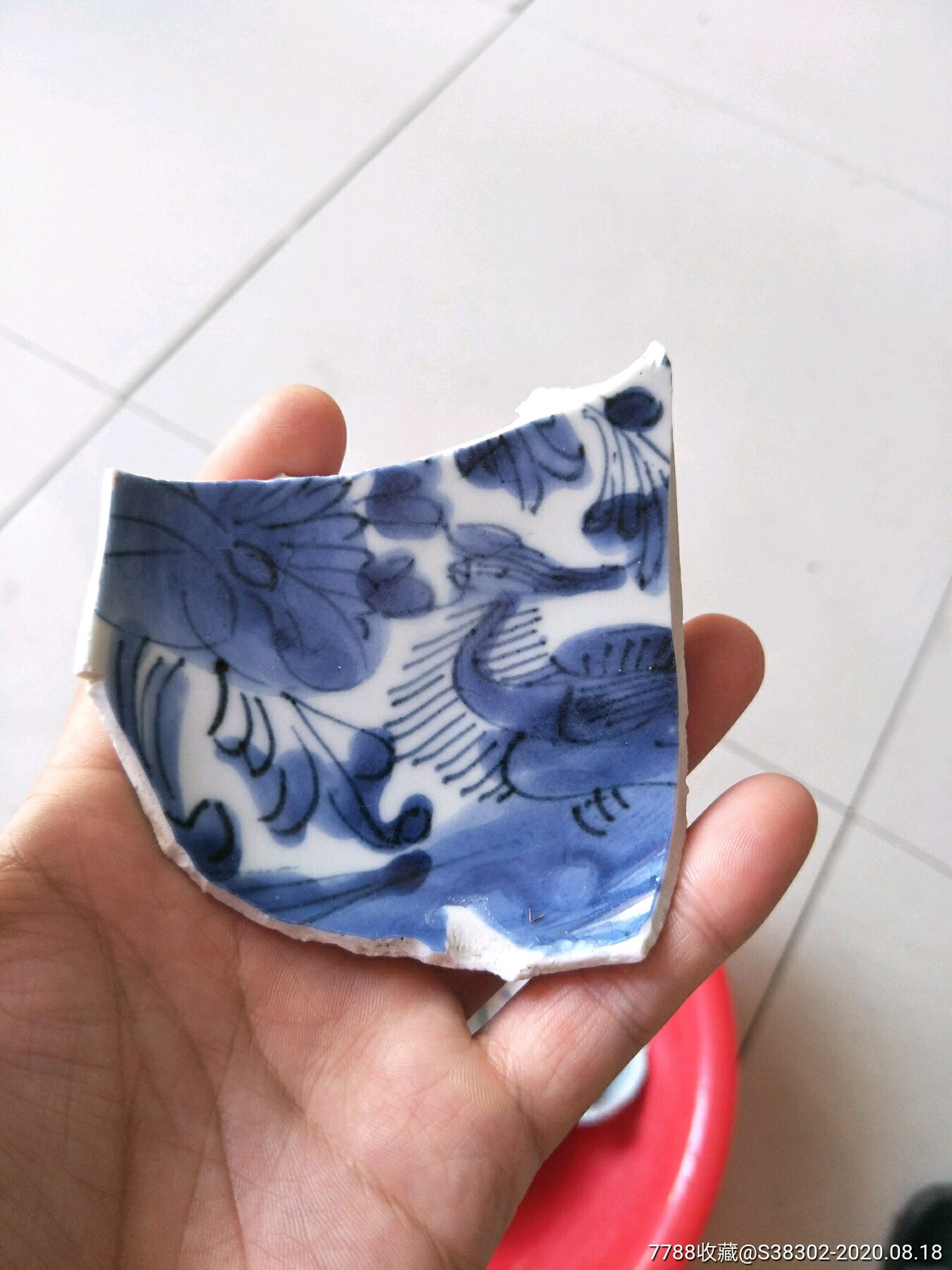 明代青花瓷片临清运河古玩店万枚瓷片标本馆