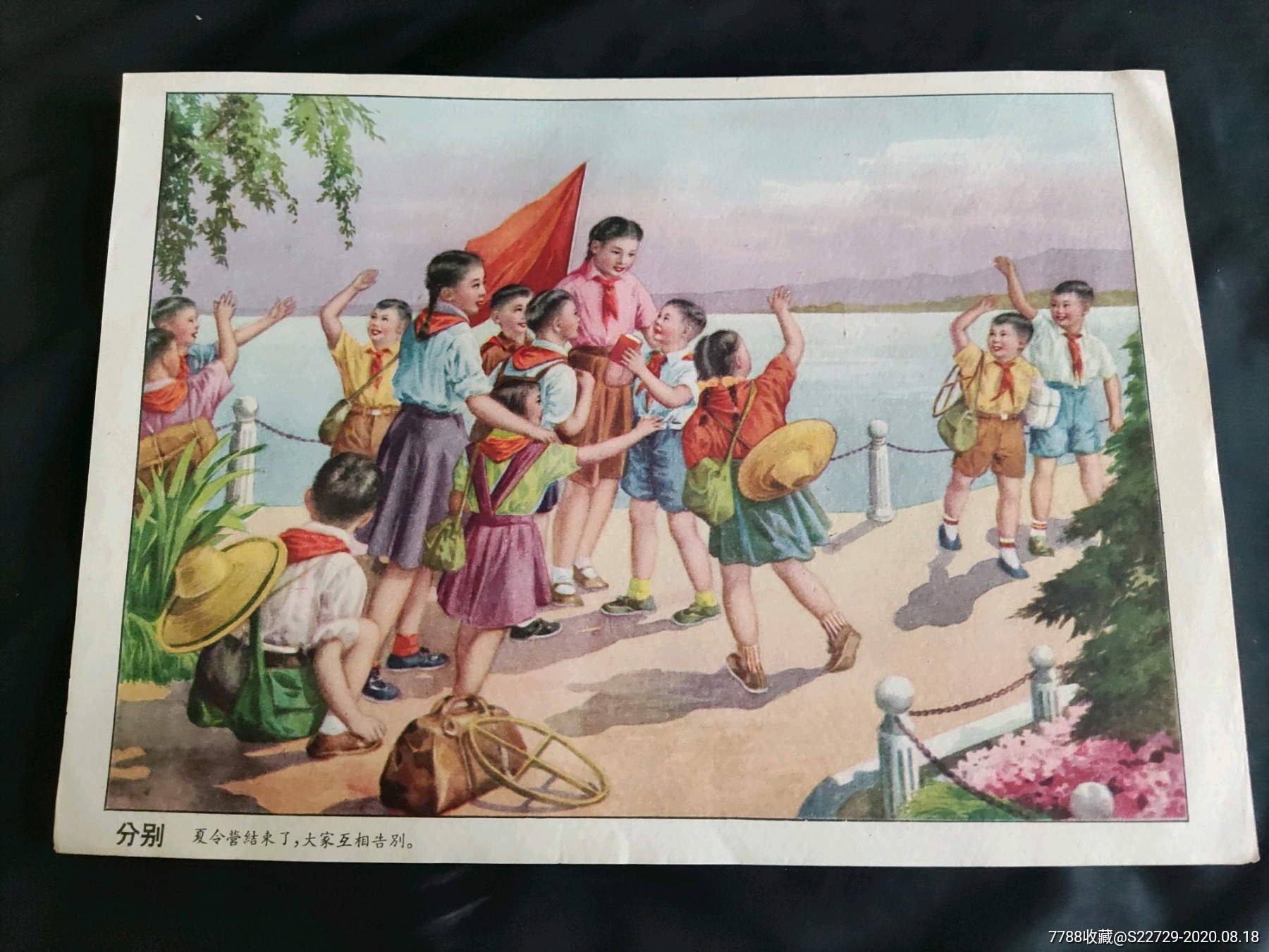 50年代彩色宣传画(年画,画片):少先队夏令营9张不同——此项仅为补图!