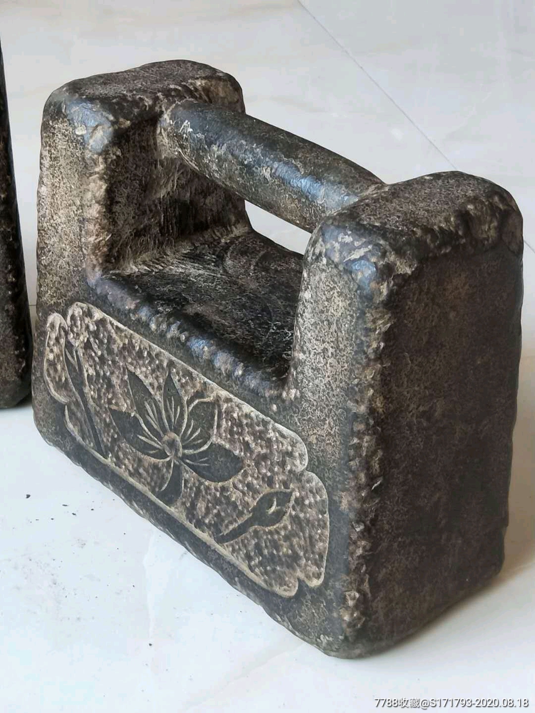 清代练功石一对