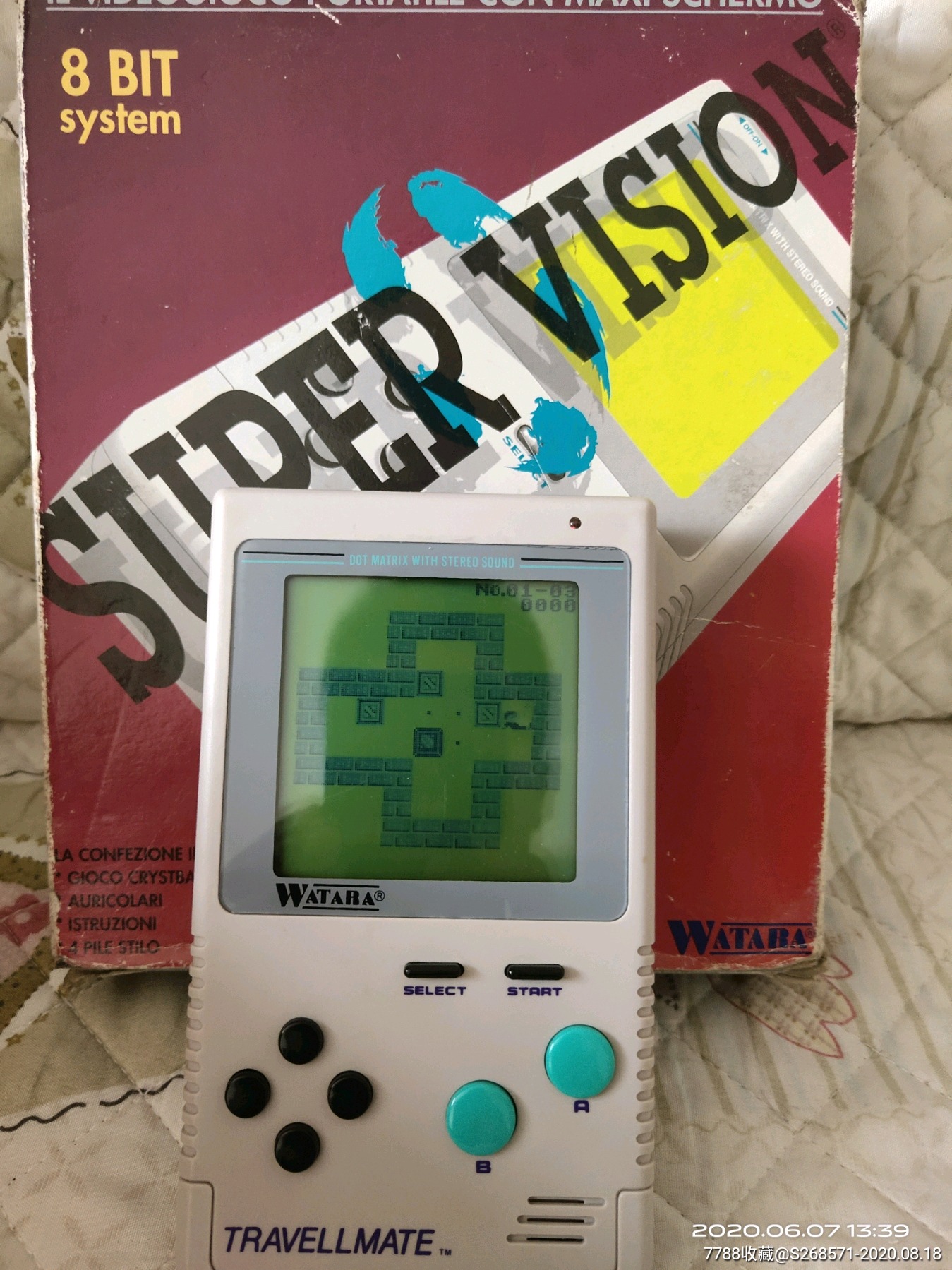 威特霸掌上插卡游戏机厚机带原包