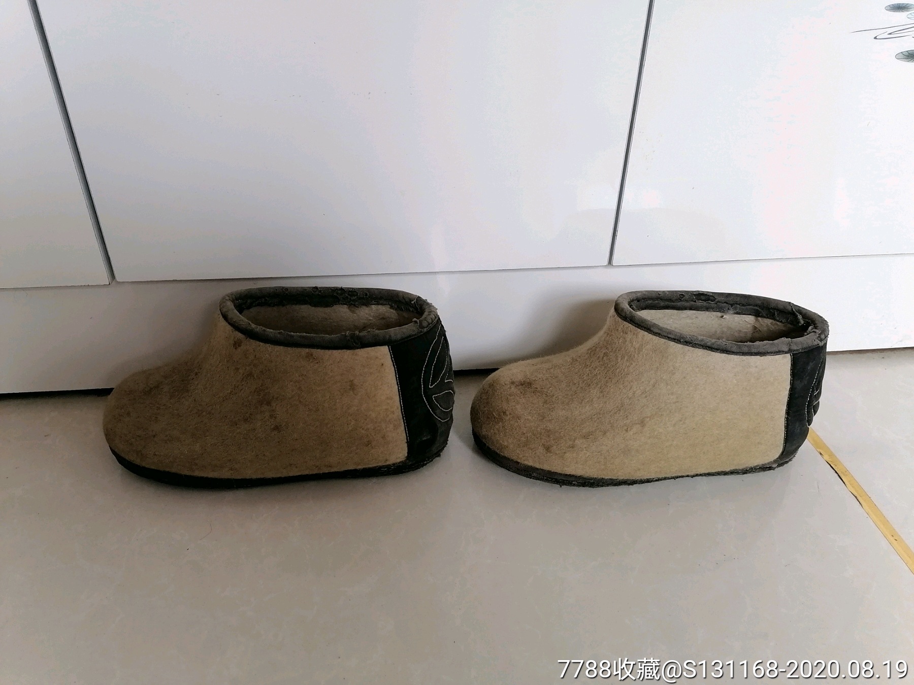 清代毡鞋一双