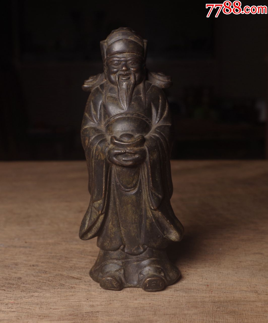 铜财神爷铜f佛像摆件_铜像/铜佛像_岁寒堂【7788收藏__收藏热线】